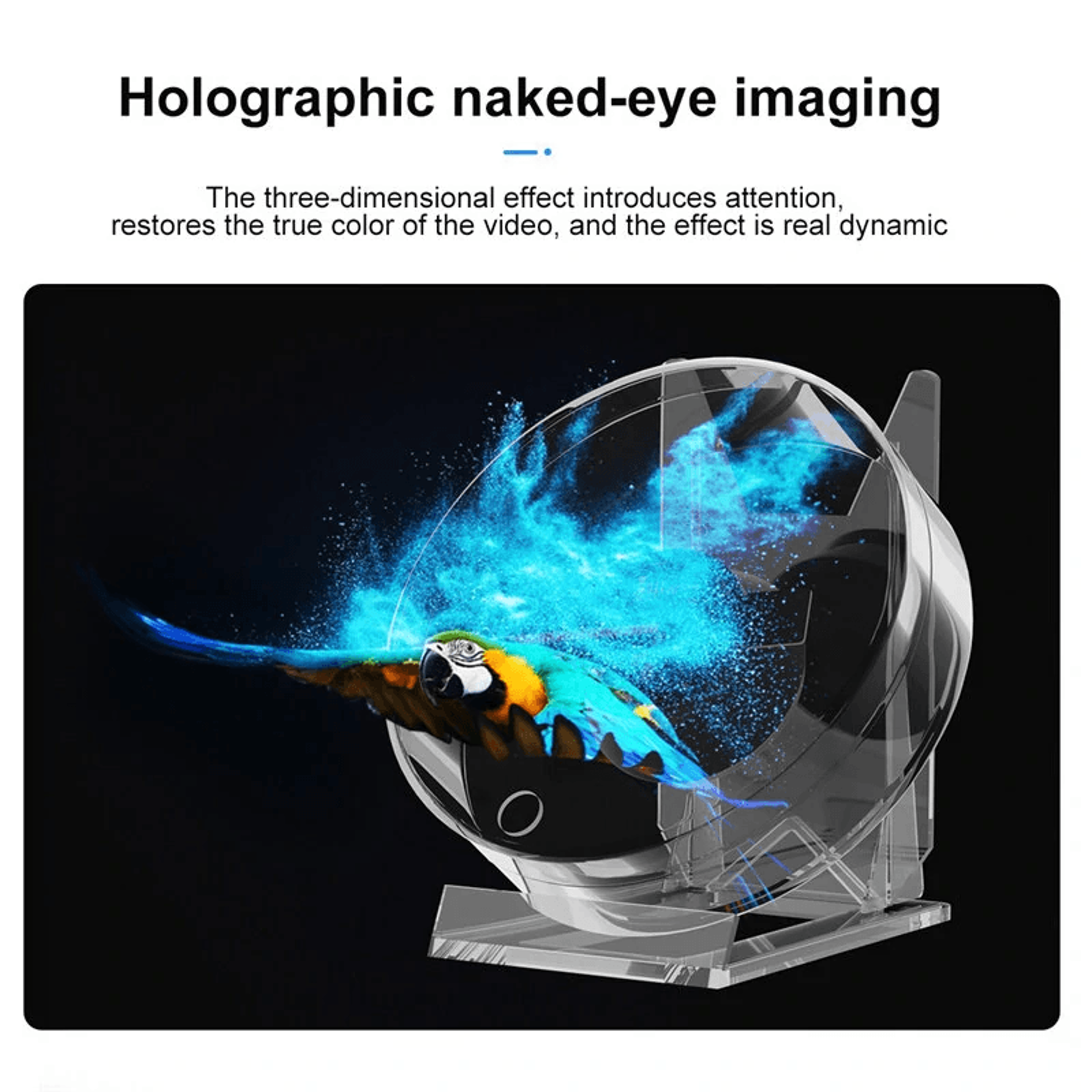 Hologram Fan Projector With Remote Control For Images And Video 5