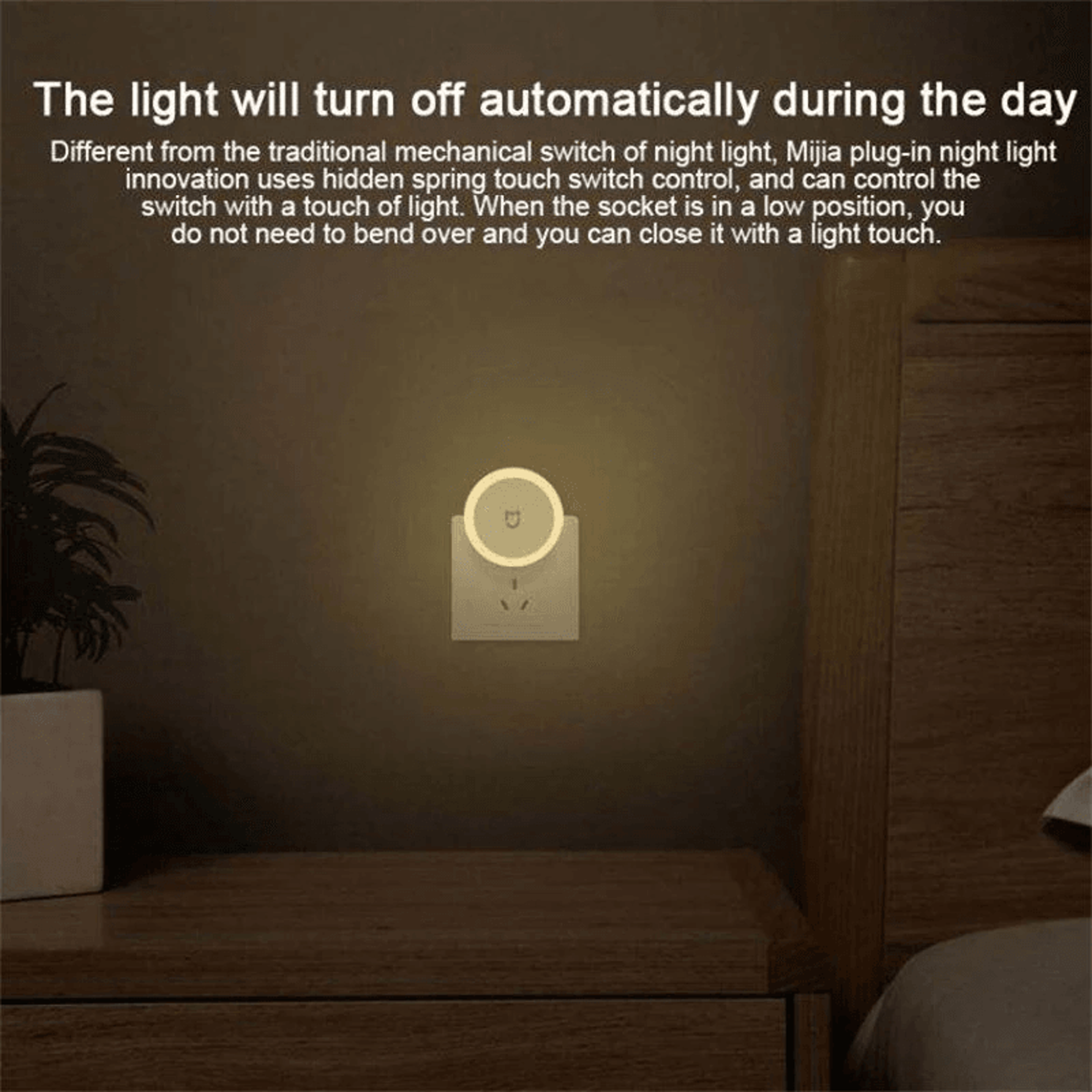 Smart LED Plug In Night Light With Light Sensor And Touch Control 1