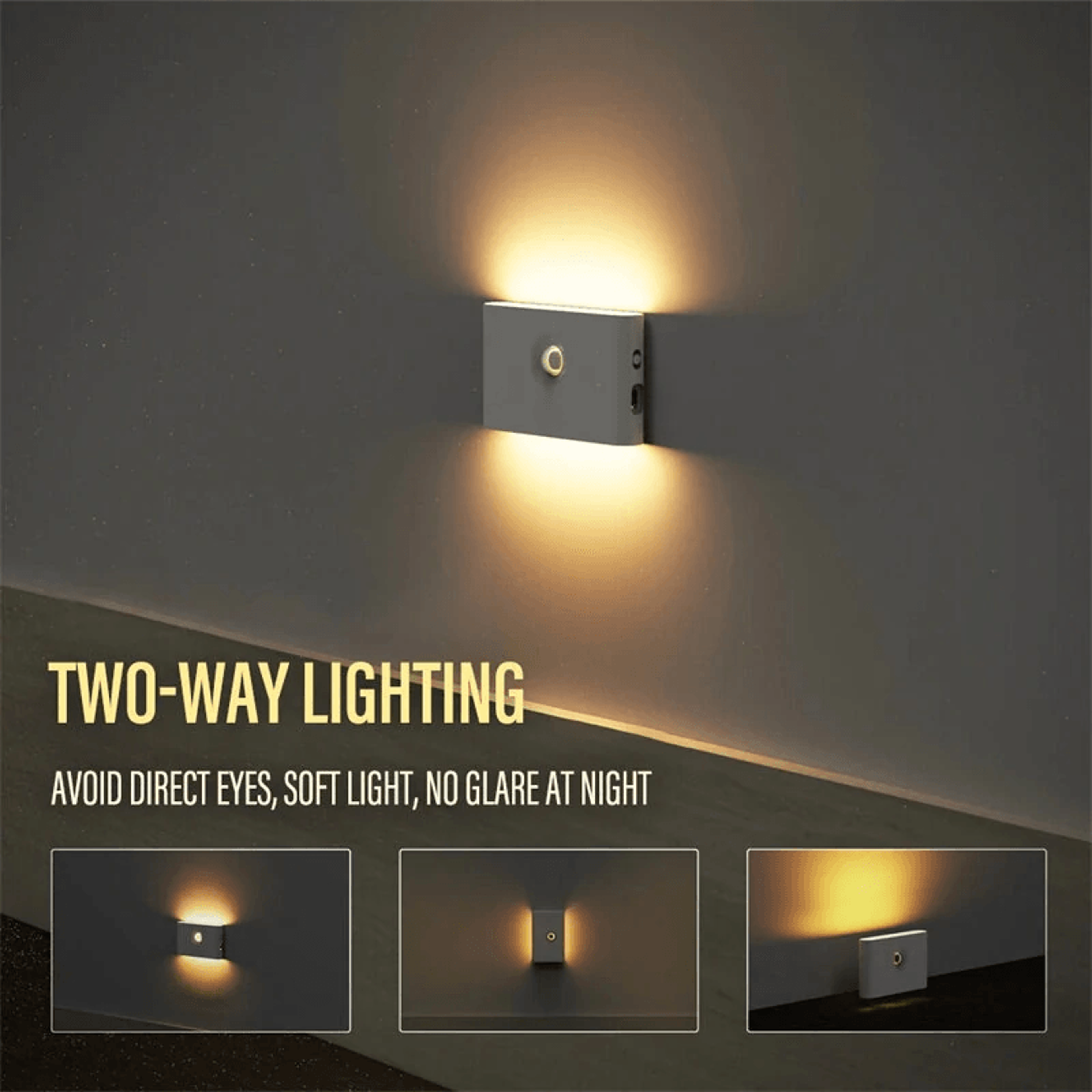 LED Motion Sensor Night Light With USB C Charging And Magnetic Mount 1