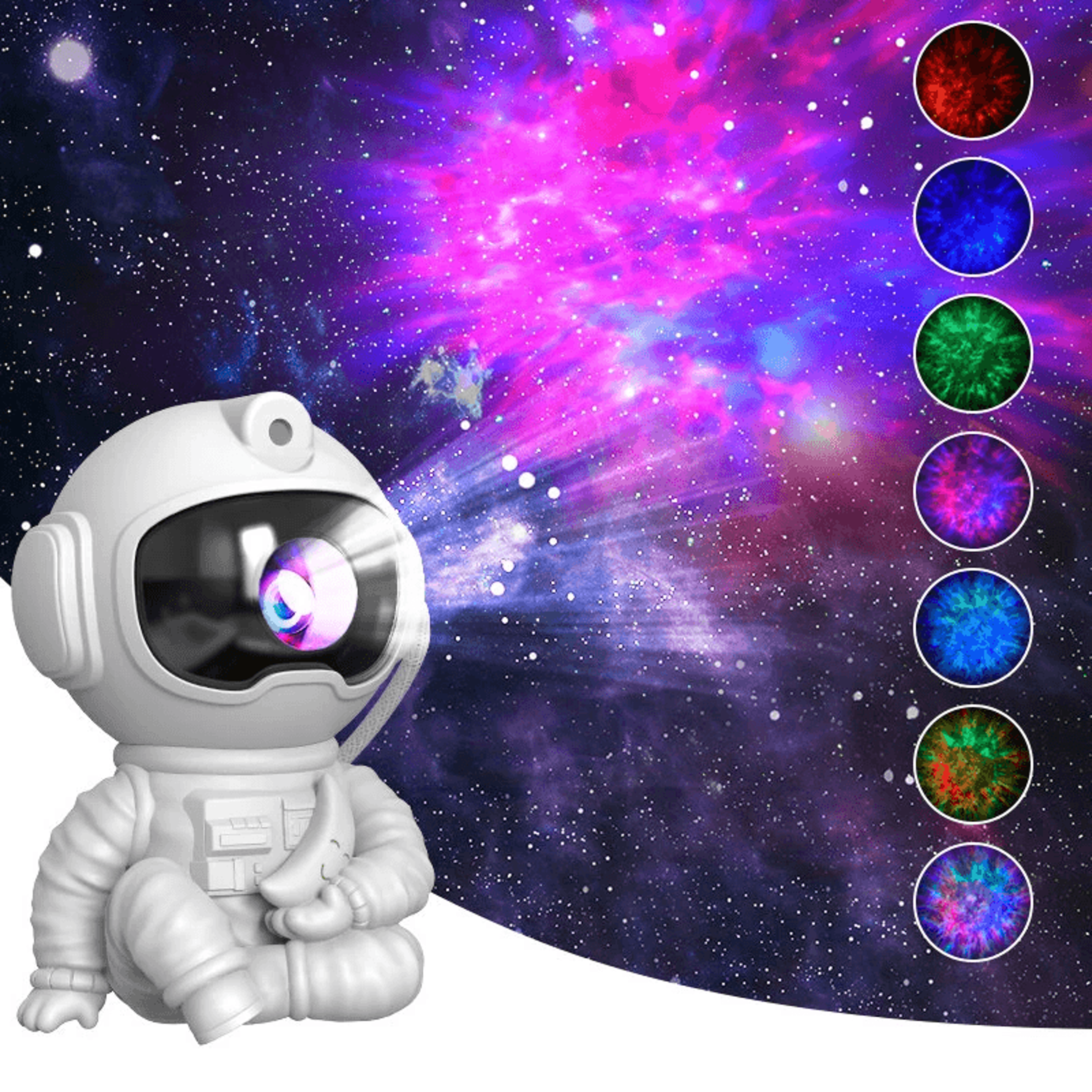Astronaut Star Projector Night Light With Remote Control And Adjustable Head 1