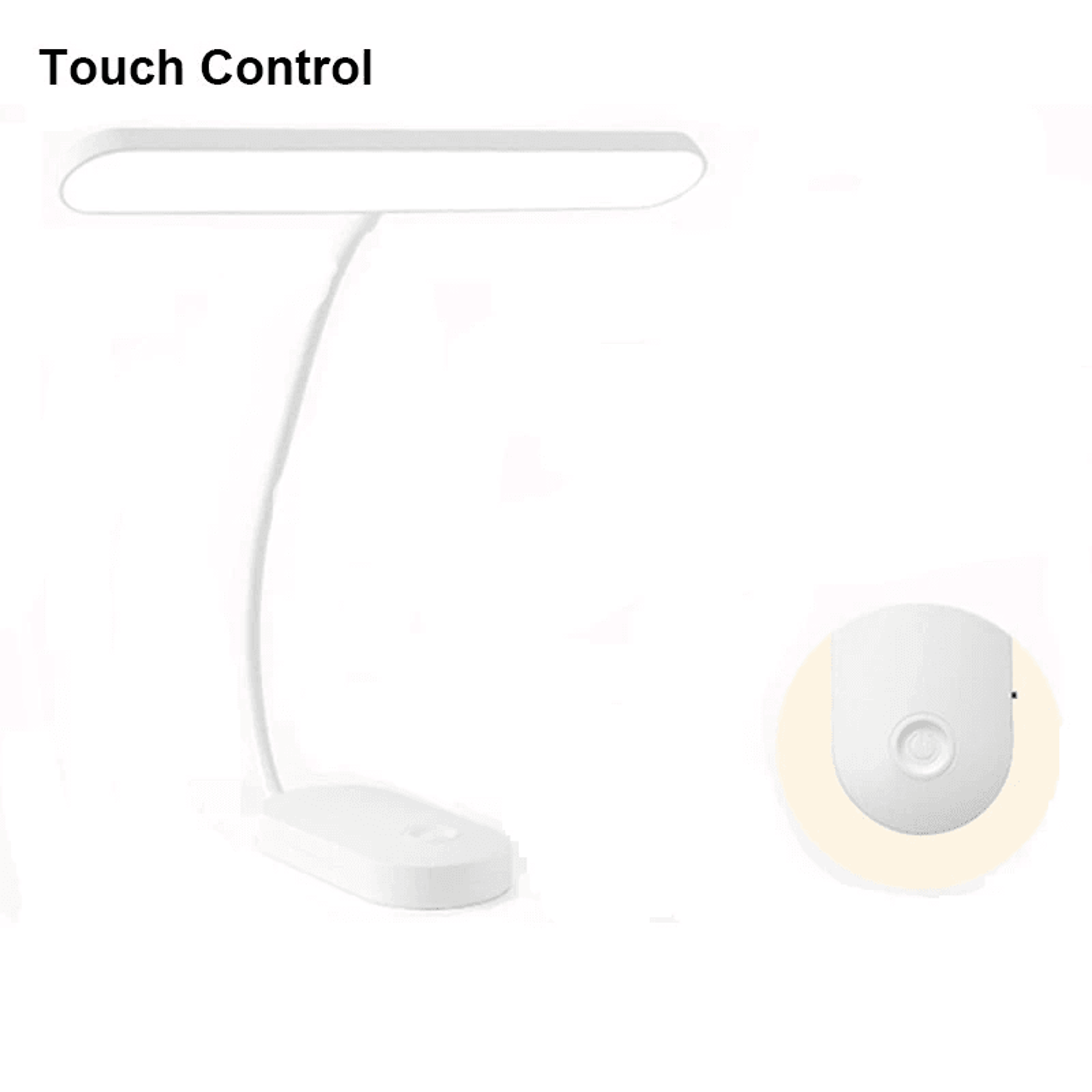 Portable LED Desk Lamp With Adjustable Brightness Touch Control And Rechargeable Battery 6