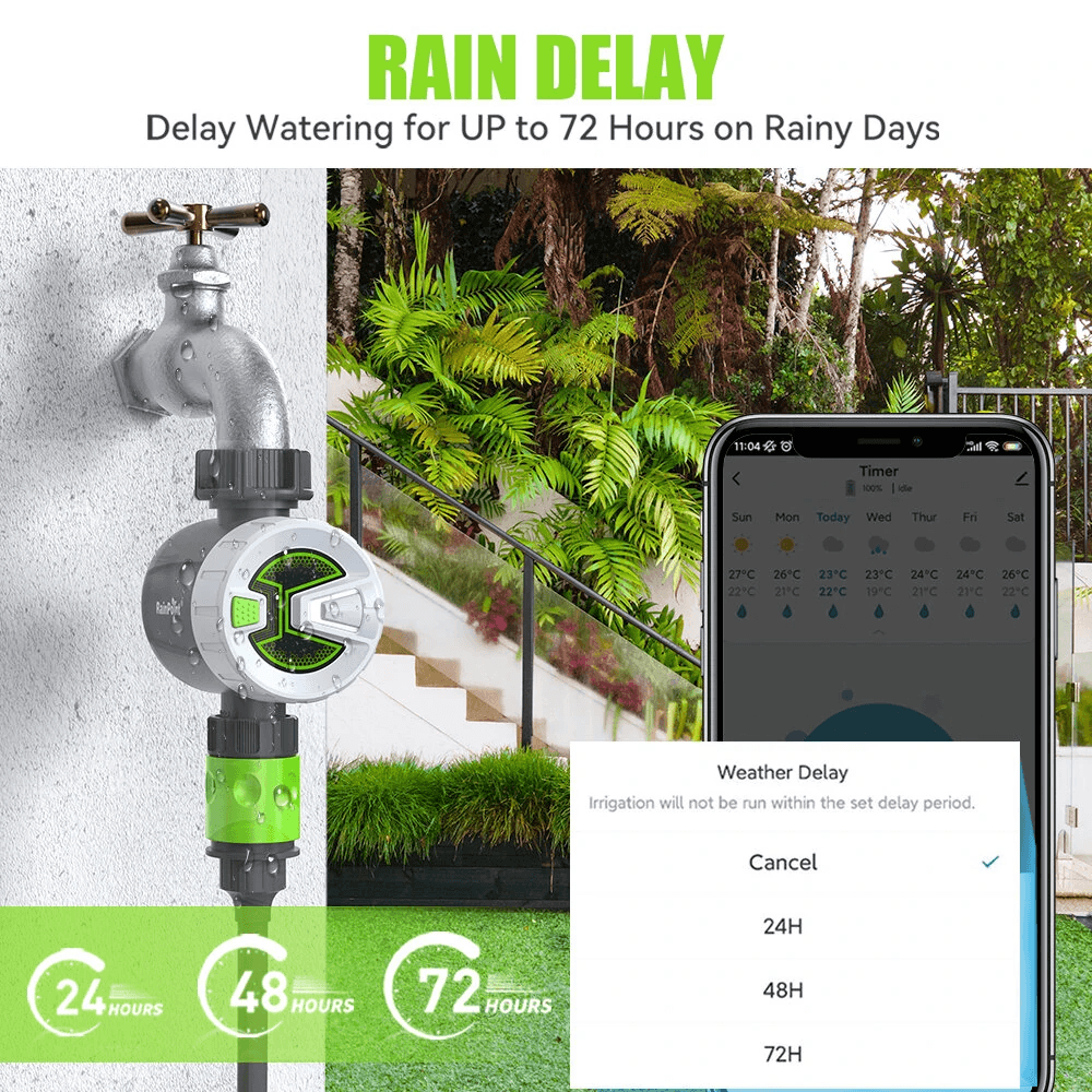 Smart WiFi Water Timer Automatic Sprinkler Controller For Garden Irrigation System 3