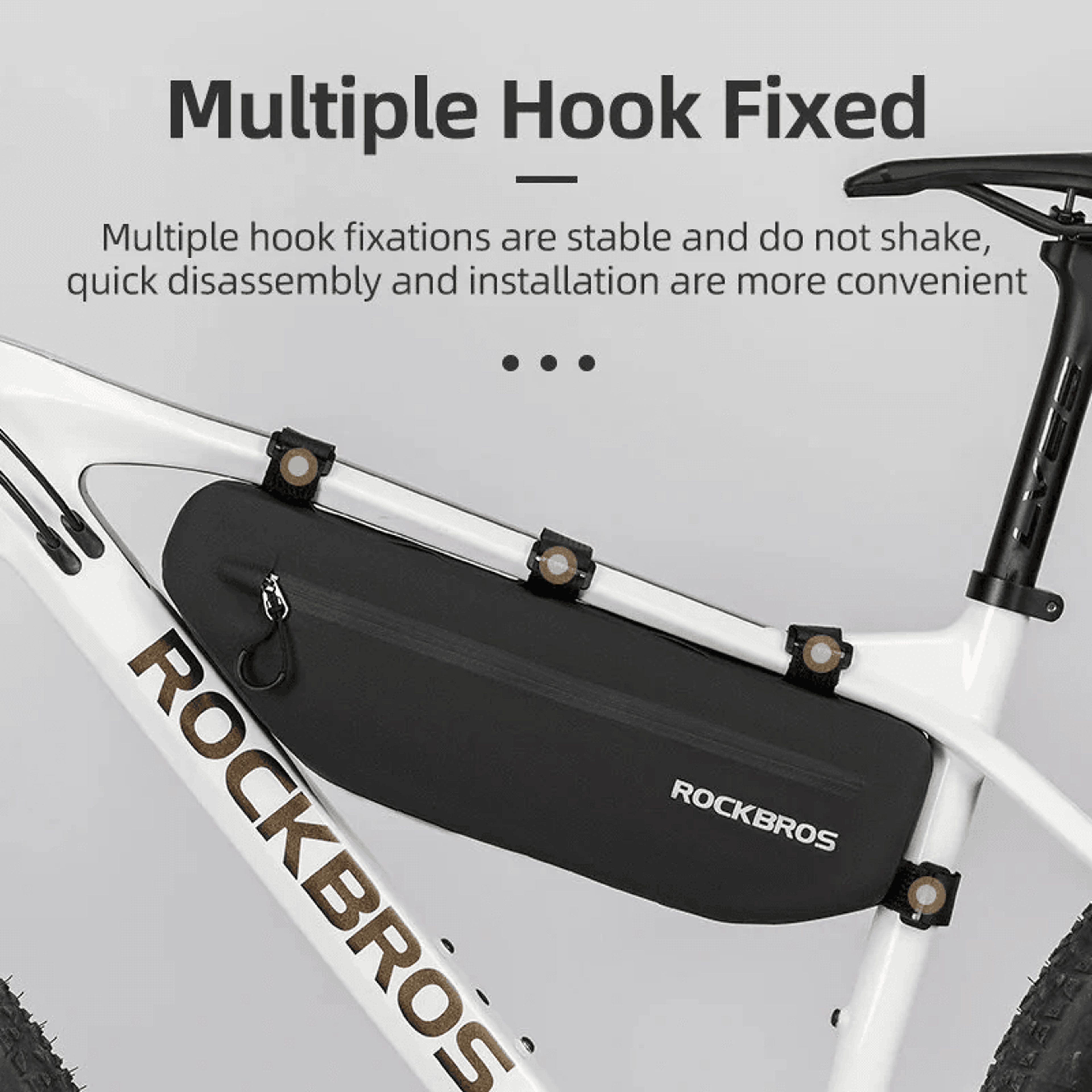 Waterproof Bike Frame Bag Large Capacity Cycling Top Tube Bag 6