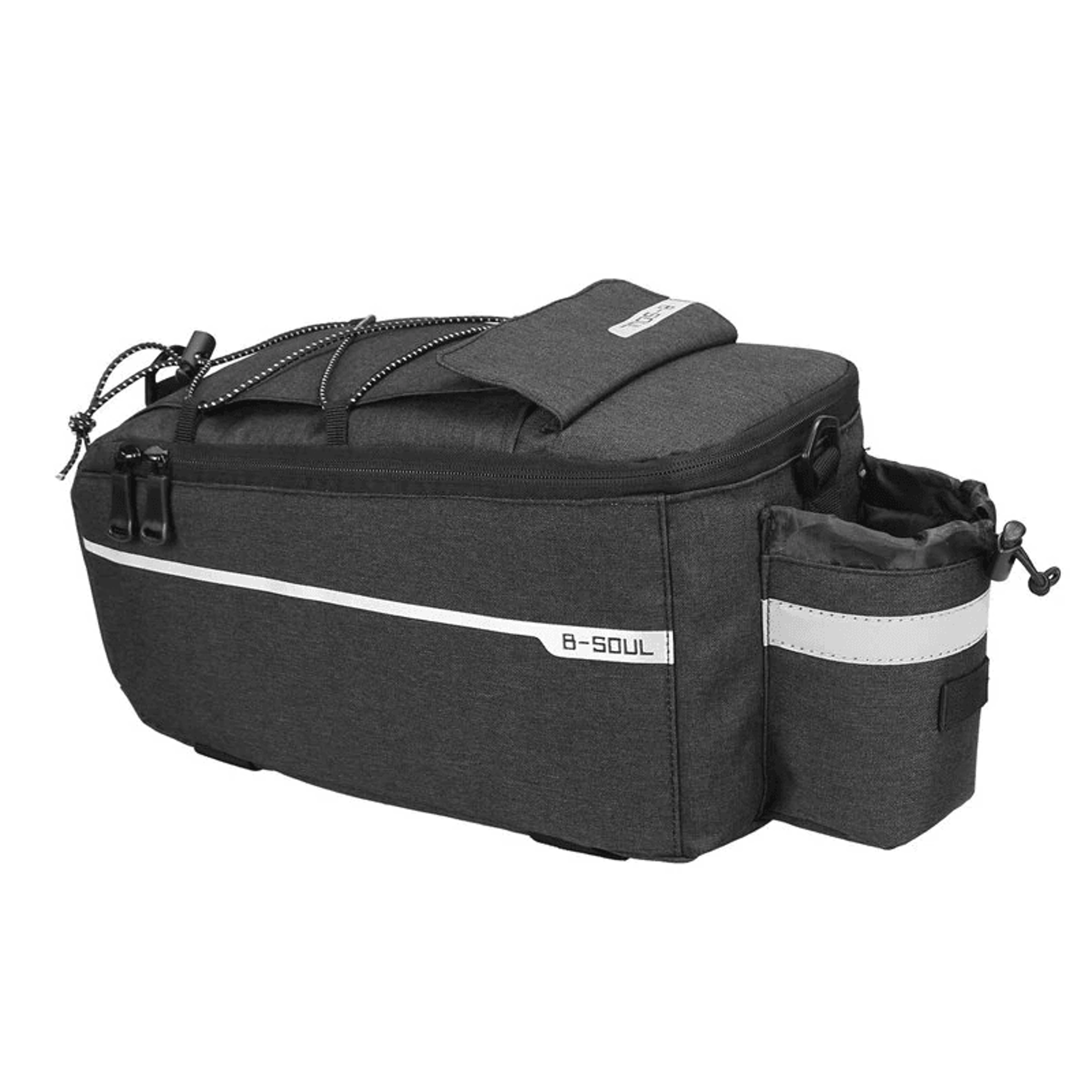 Waterproof Bicycle Rear Seat Bag With Reflective Strip Shoulder Strap And Rear Rack Storage 0