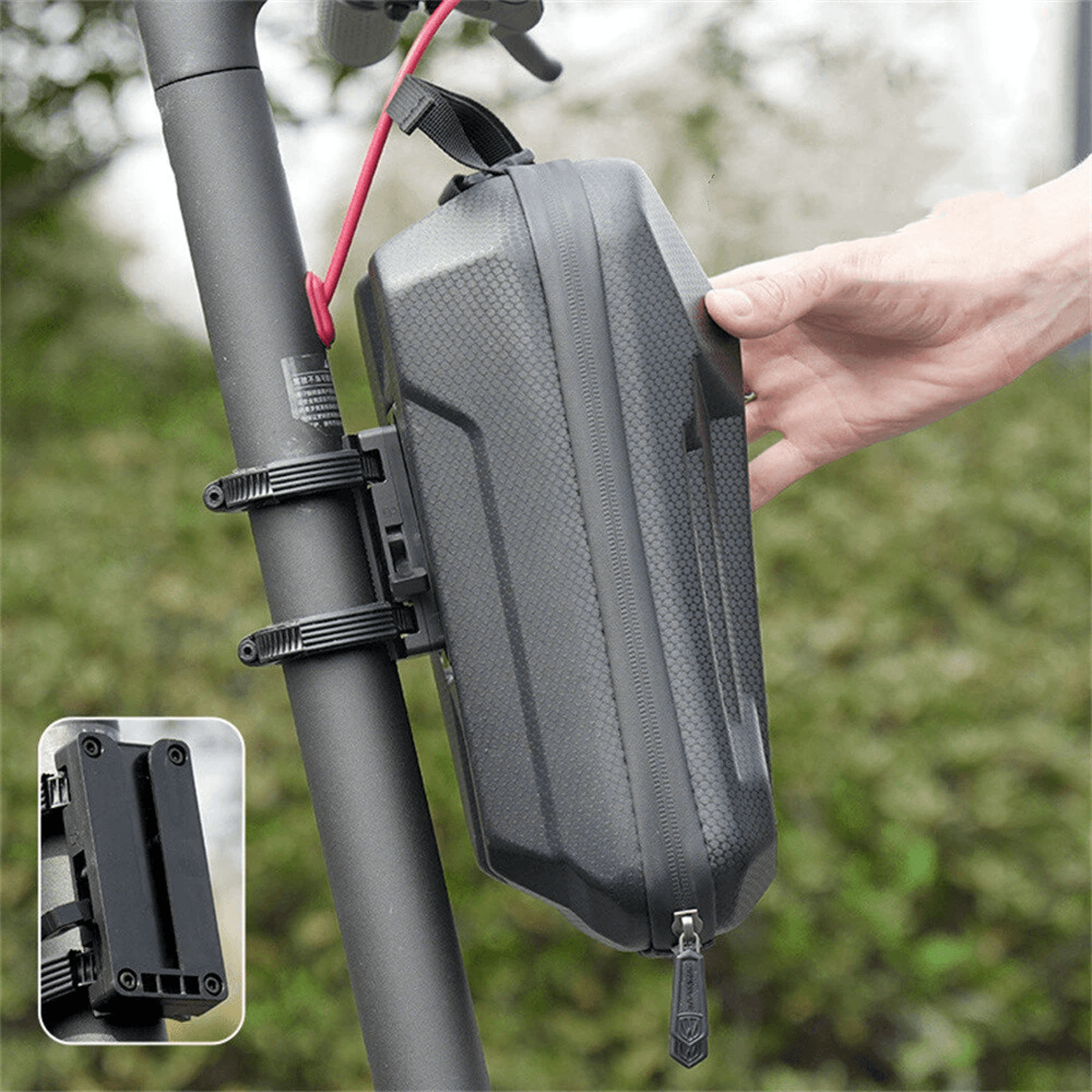 Electric Scooter Front Bag Waterproof EVA Hard Shell Storage Bag Capacity 2