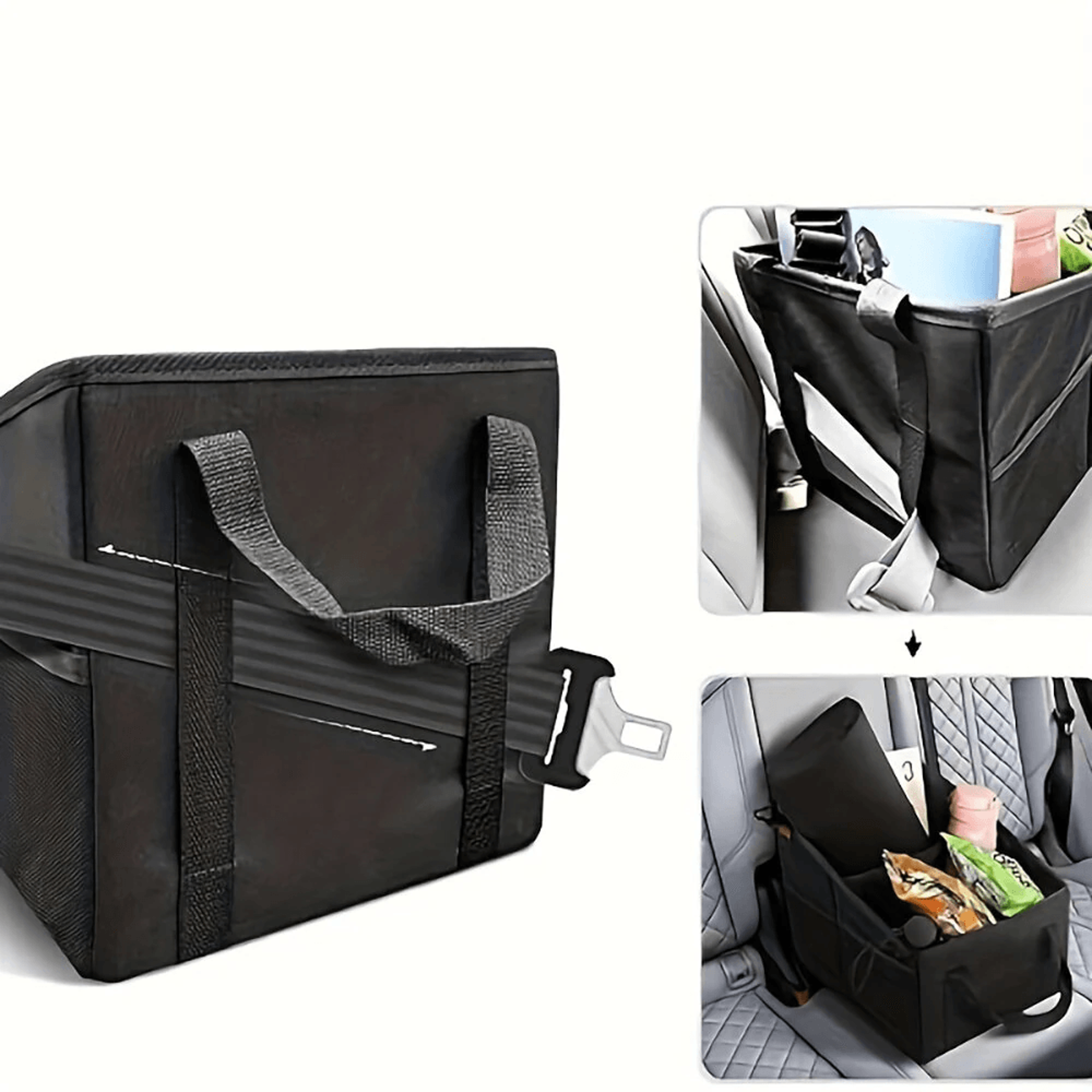 Foldable Car Storage Box With Multi Compartment Design And Carry Handle 3