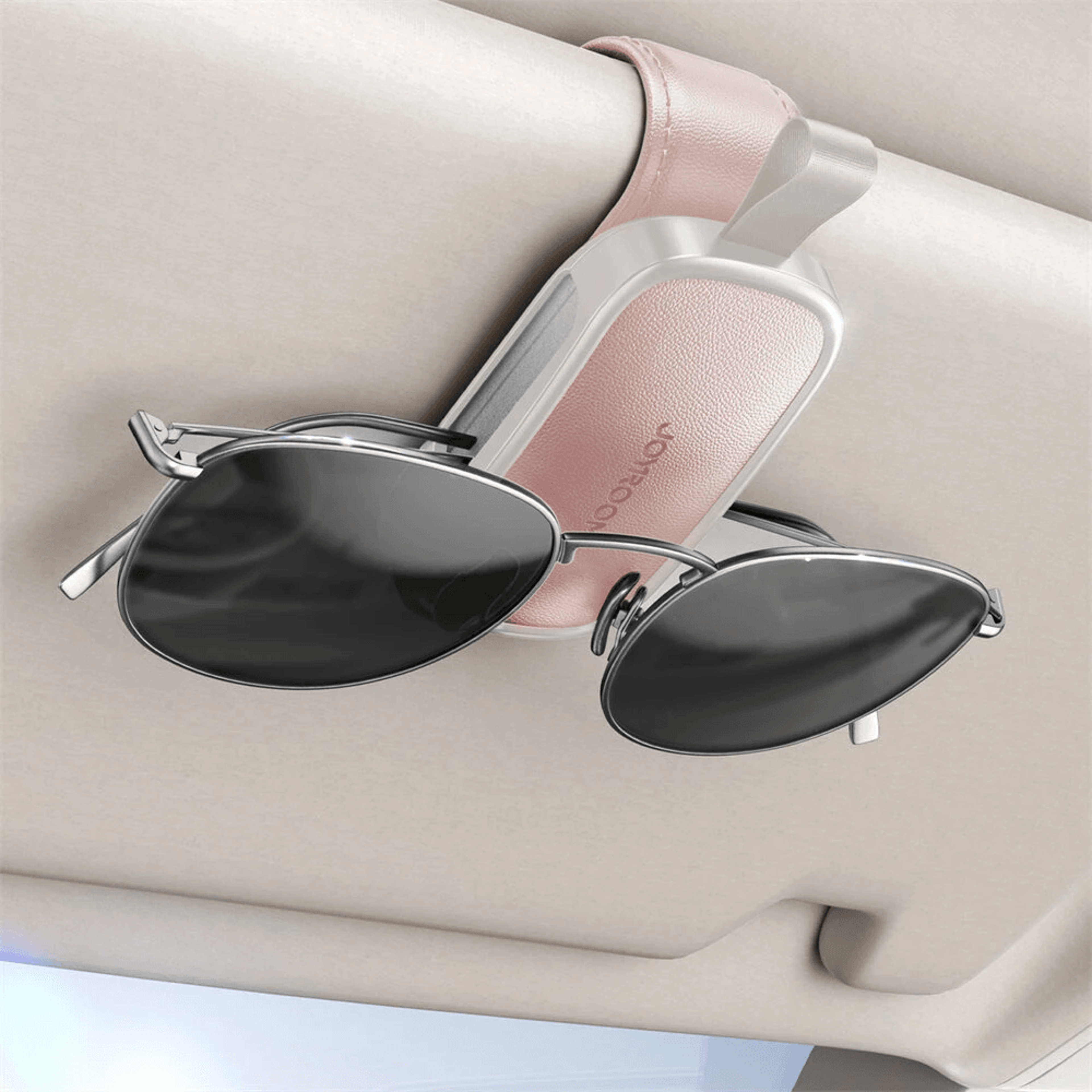 Magnetic Car Visor Sunglasses Holder Clip With One Hand Operation 3