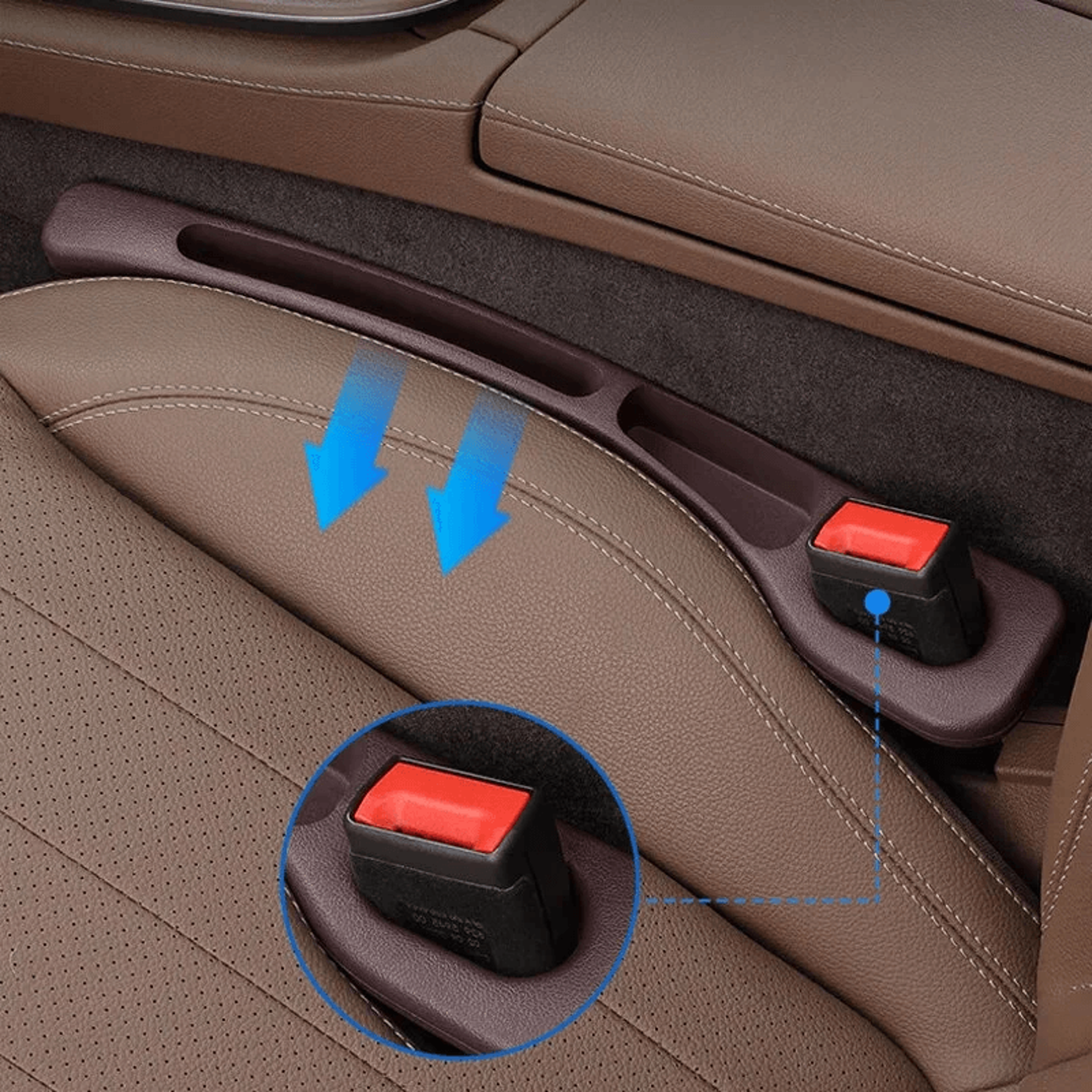 Car Seat Gap Filler With Storage Box EVA Seat Gap Organizer 2