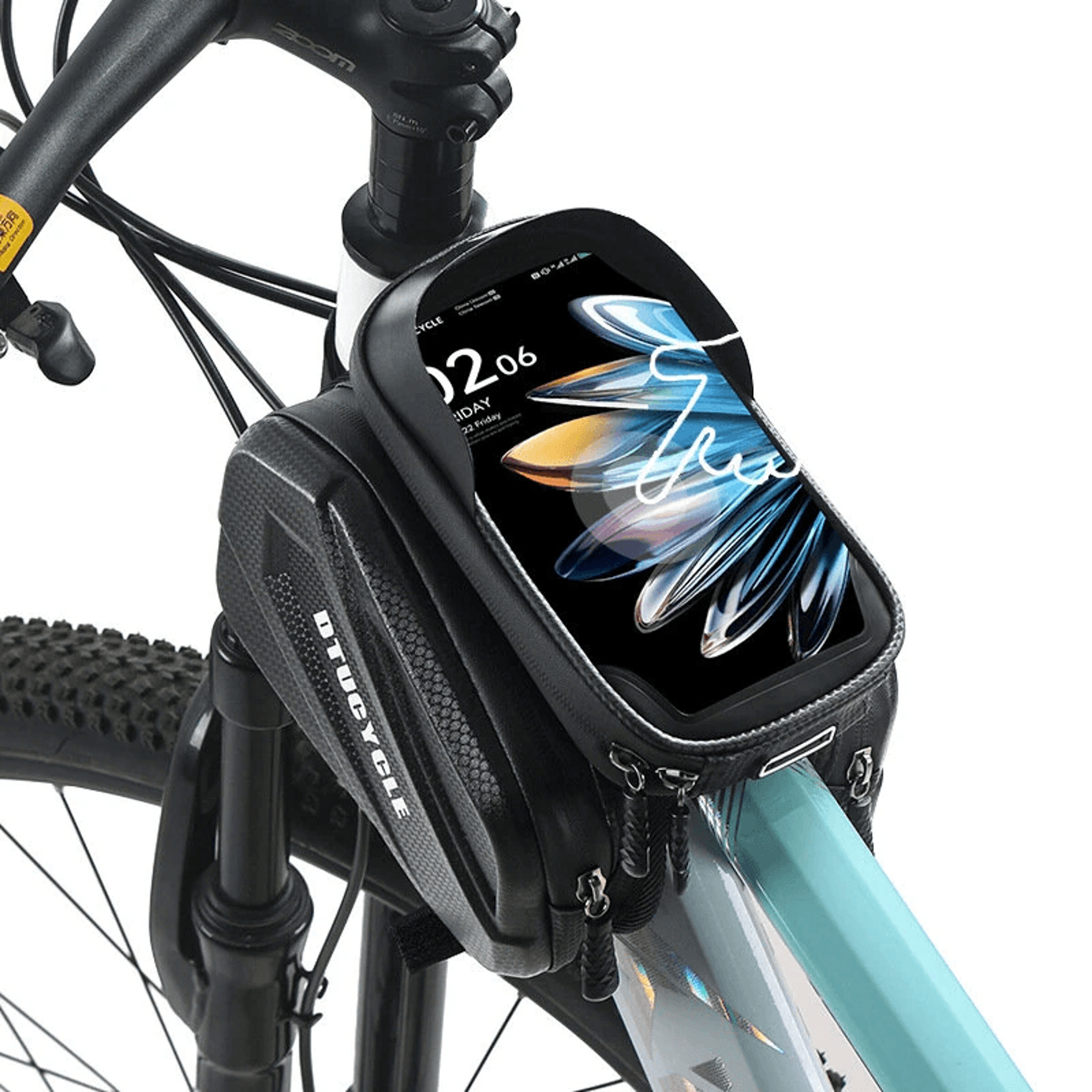 Waterproof Bicycle Front Frame Touch Screen Organizer Bag For MTB And Road Cycling 1