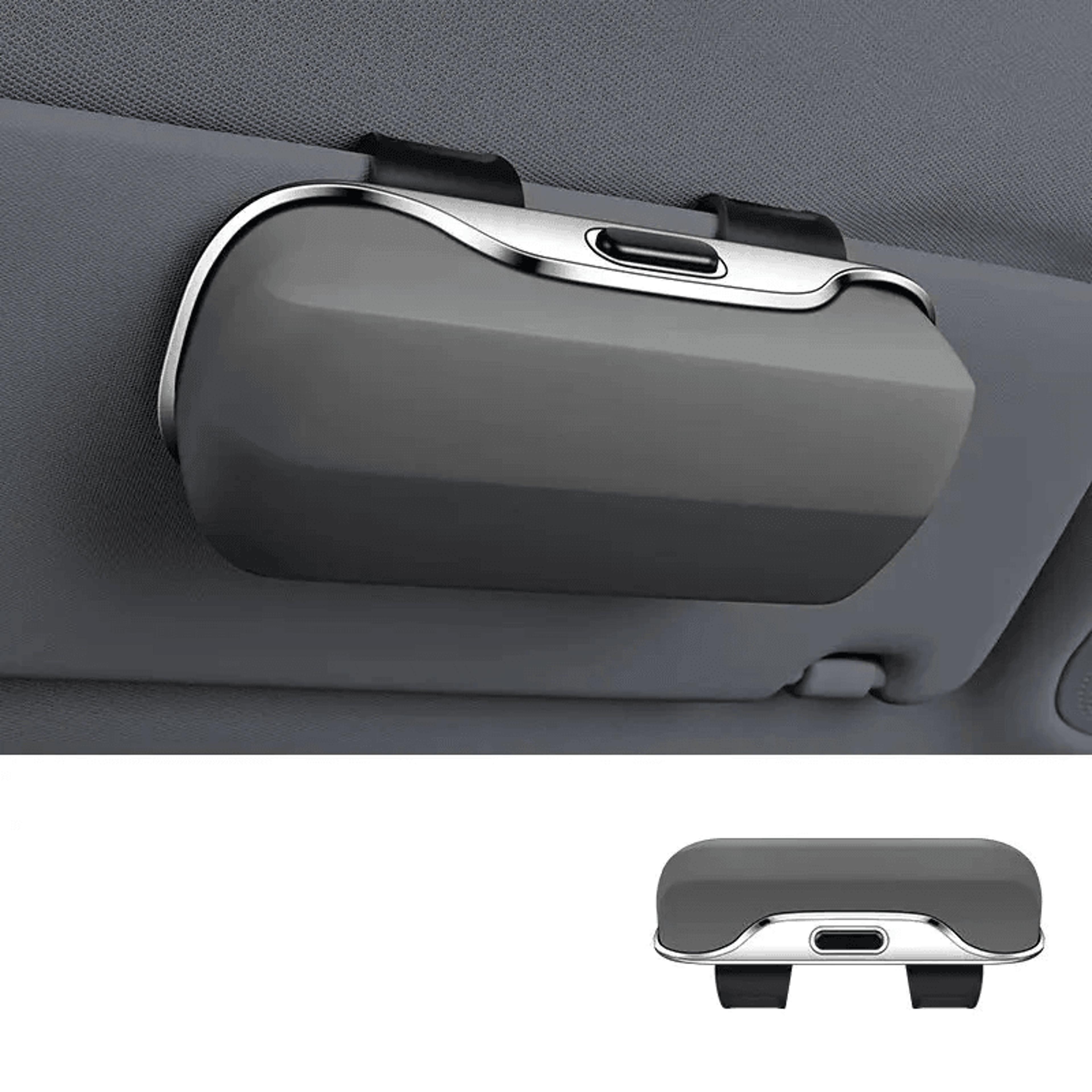 Car Sun Visor Sunglasses Holder Clip On ABS Eyeglass Storage Case 9