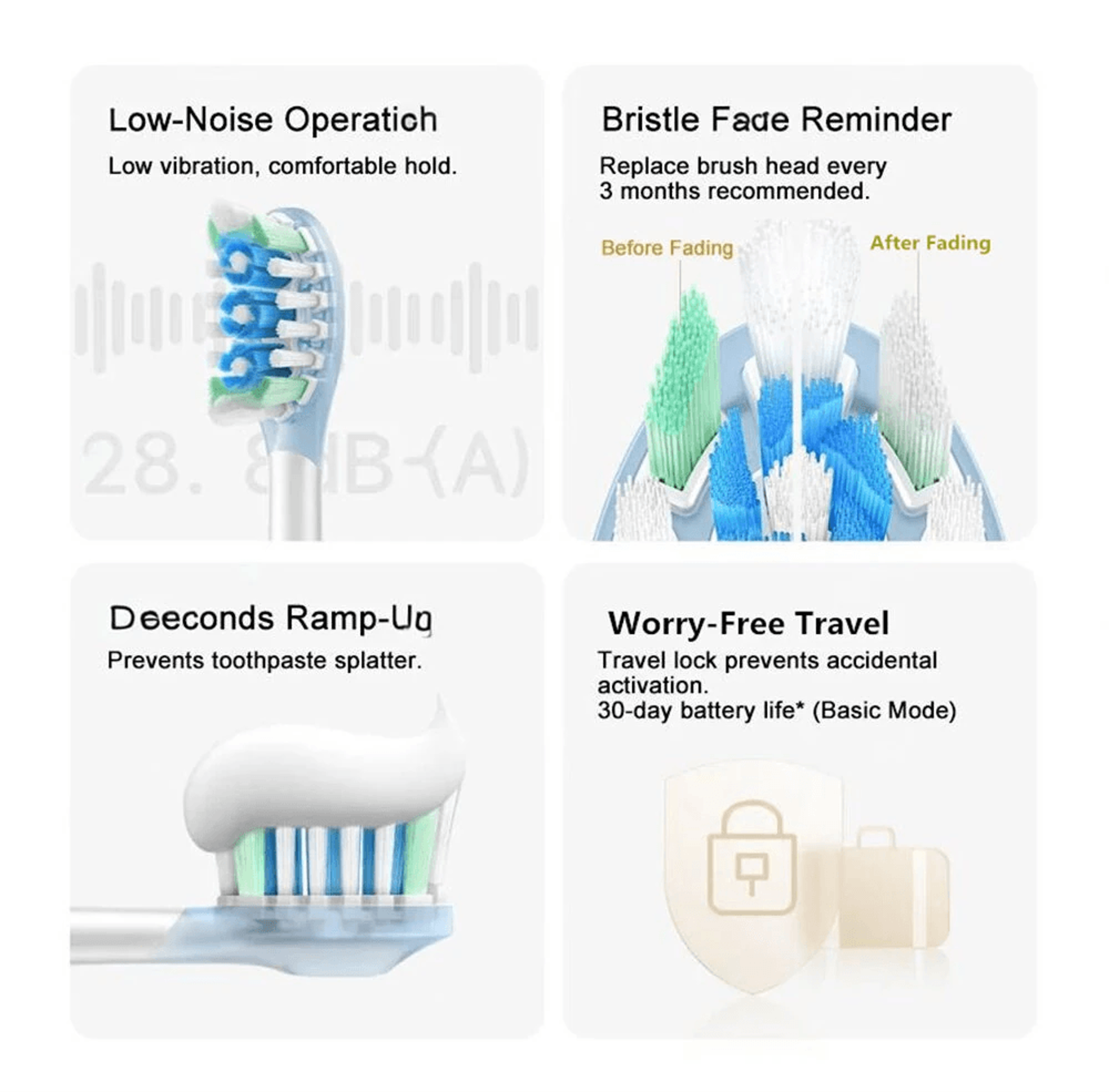 Smart Oscillating Electric Toothbrush With App Control Pressure Alert And Day Battery 4