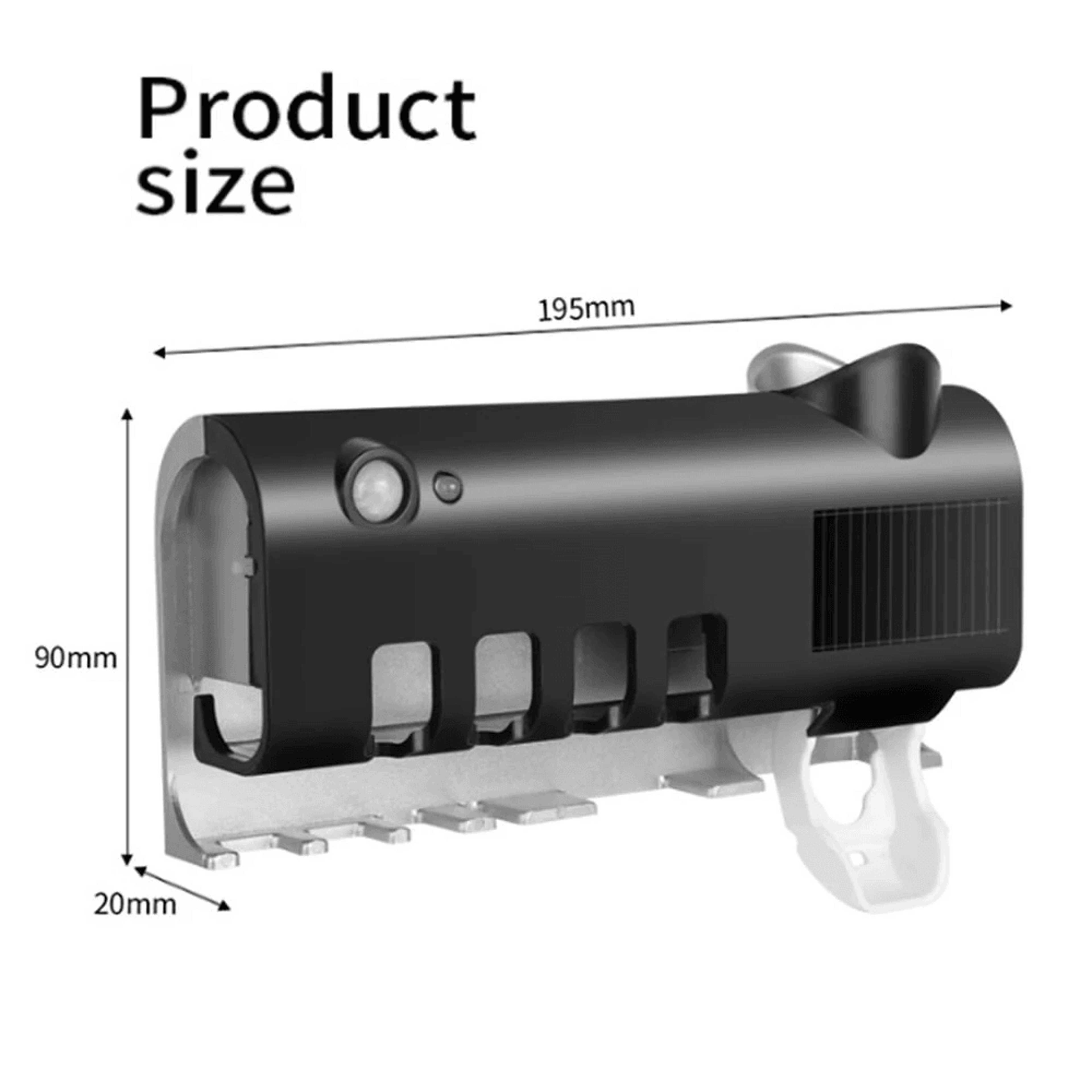 Rechargeable Toothbrush Holder With USB Charging And Toothpaste Squeezer 3