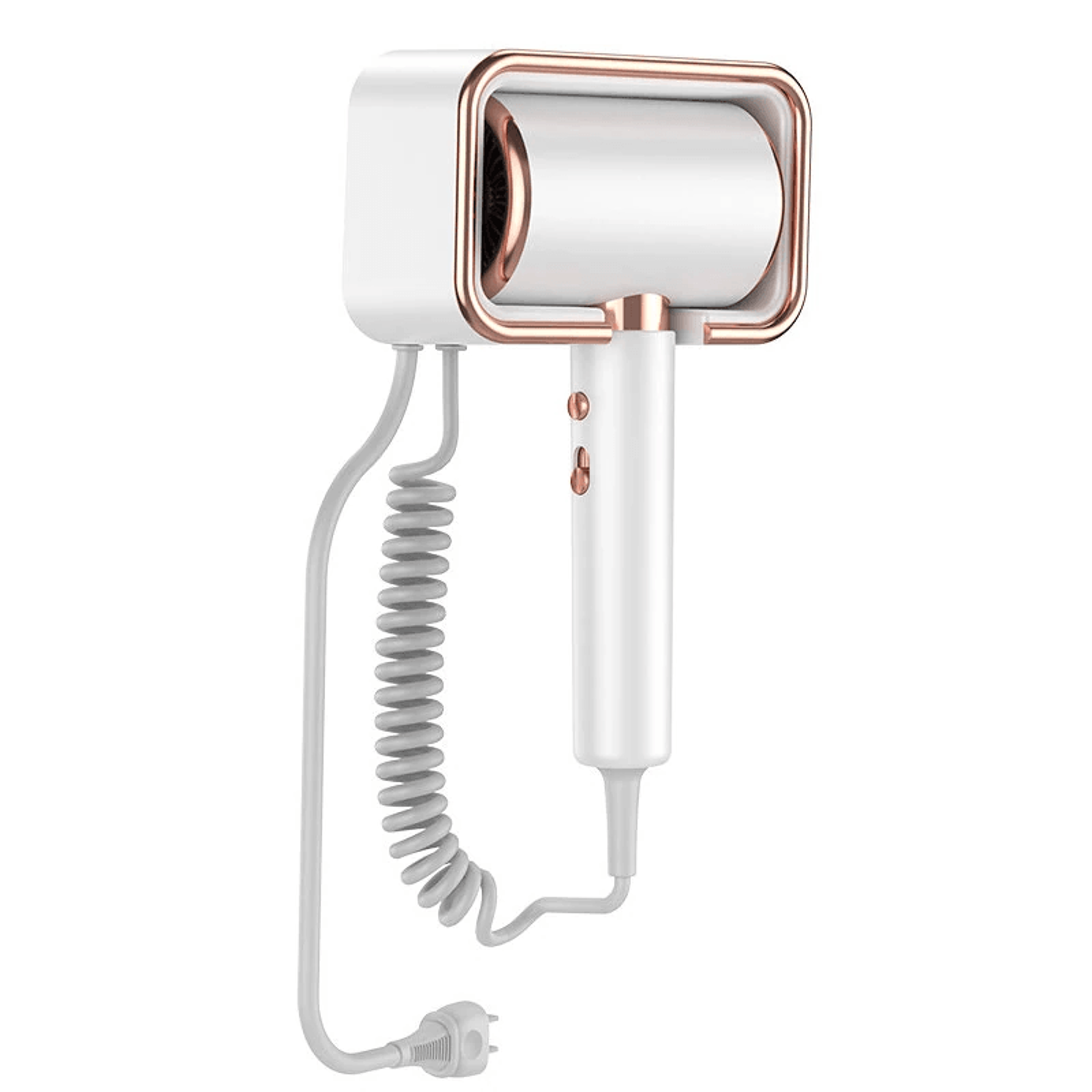 Ionic Wall Mounted Hair Dryer With Constant Temperature And Speed Levels 1