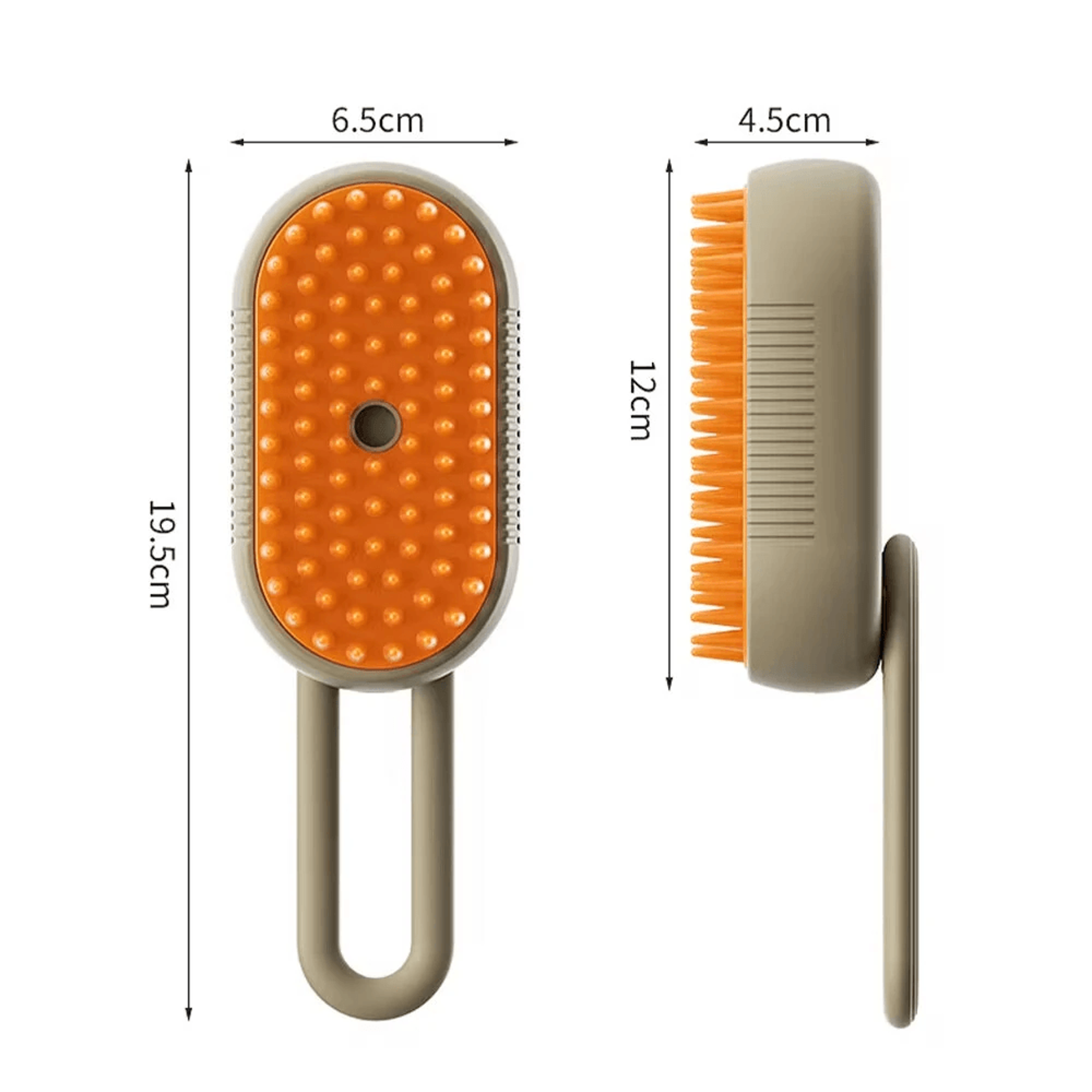 Electric Pet Spray Brush With Soft Silicone Teeth USB Charging And Rotating Handle 4