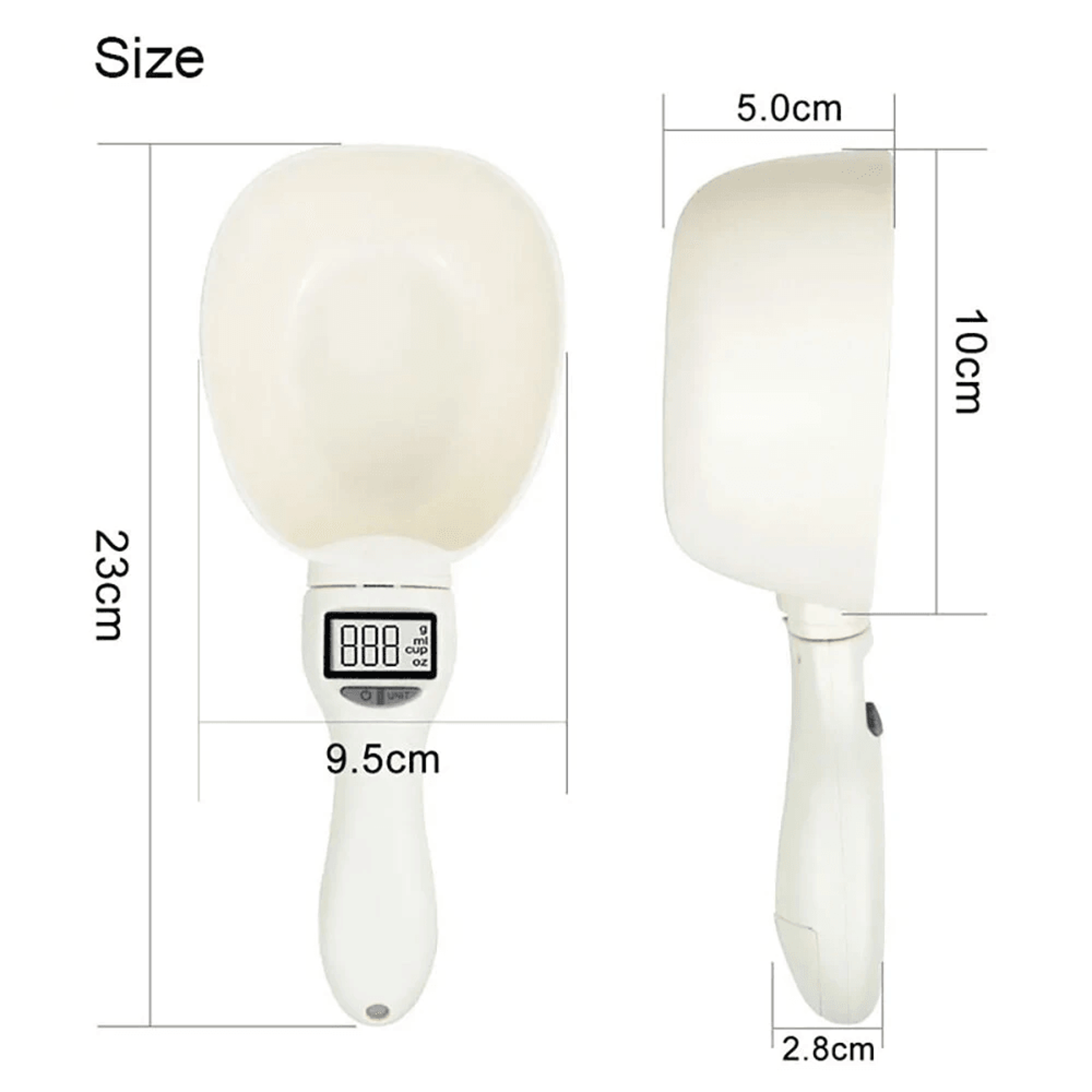 Digital Measuring Spoon Scale Capacity LCD Display Measurement Units 7