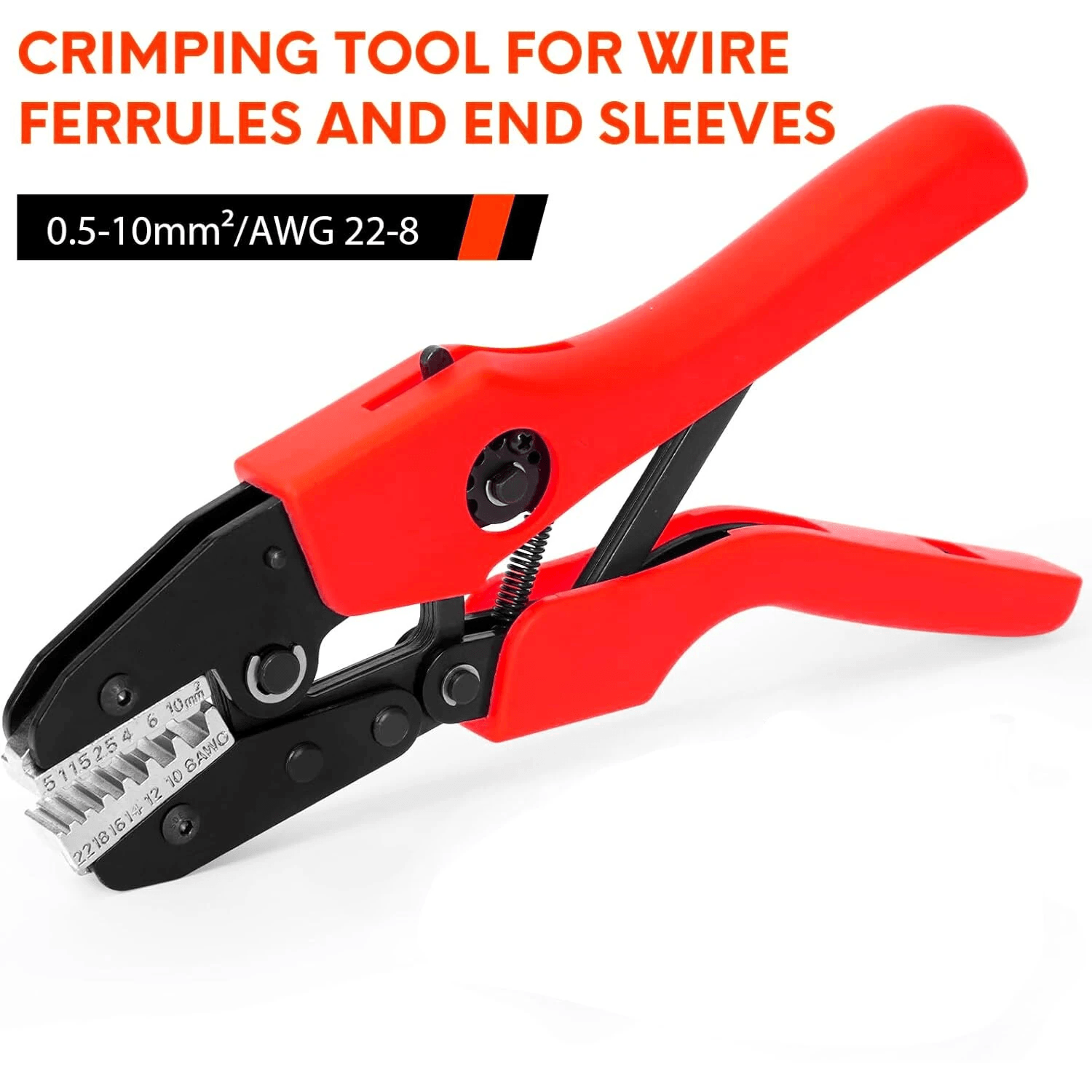 Self Adjusting Wire Ferrule Crimping Tool AWG With Ergonomic Anti Slip Handles 4