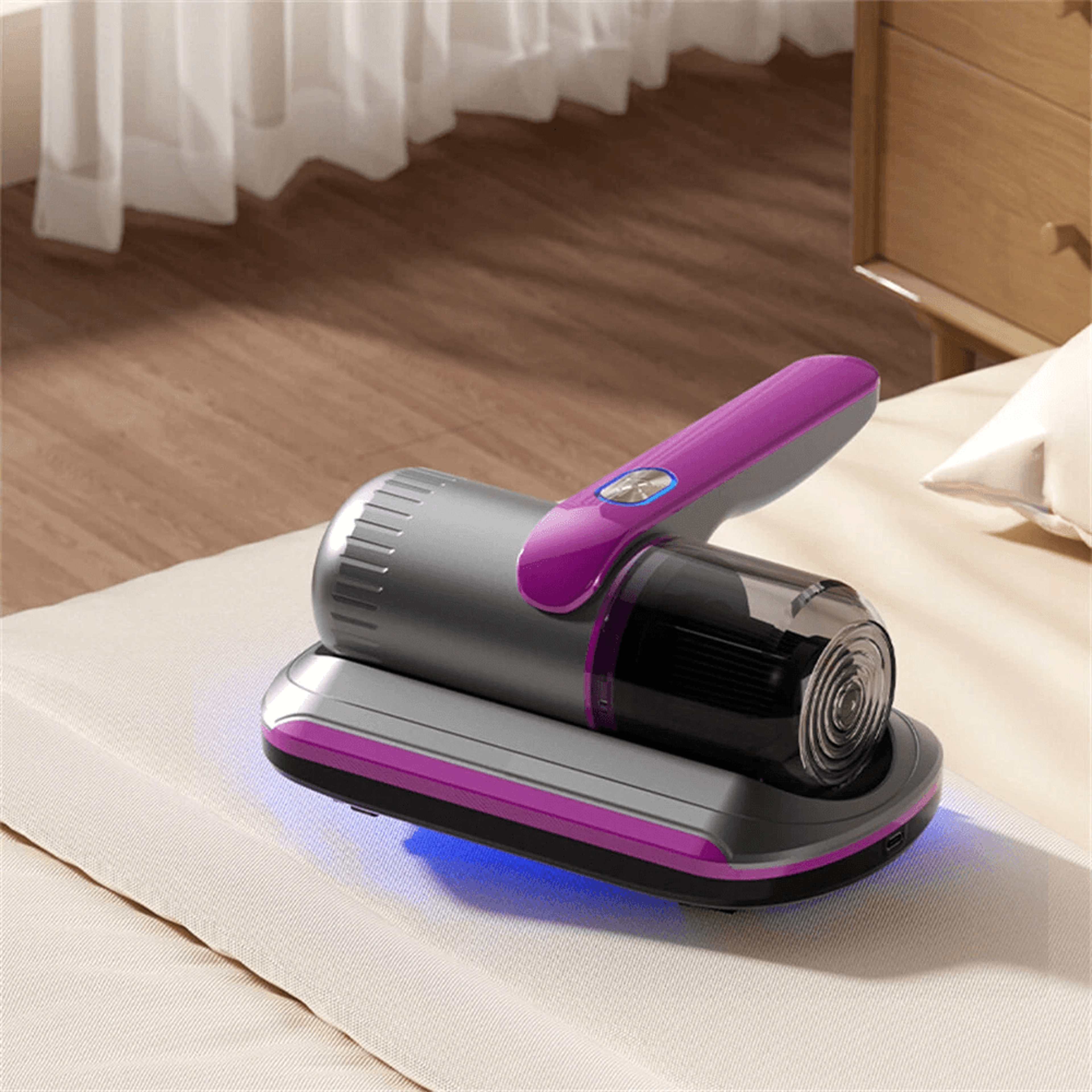 Wireless Handheld Mite Vacuum Cleaner Lightweight Rechargeable Bed And Car Vacuum 7