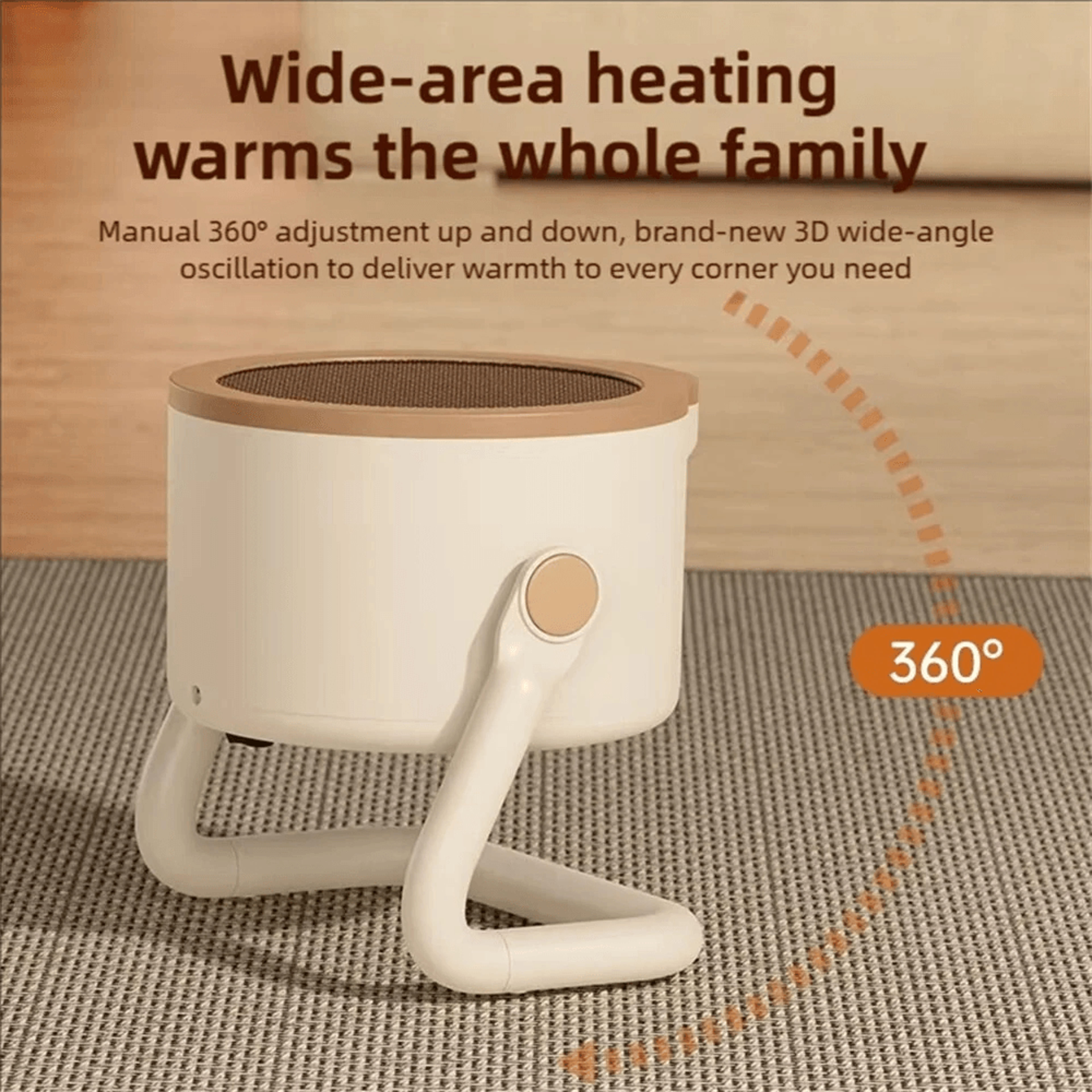 Portable Desktop Heater With Fast Heating Quiet Operation And Overheat Protection 5