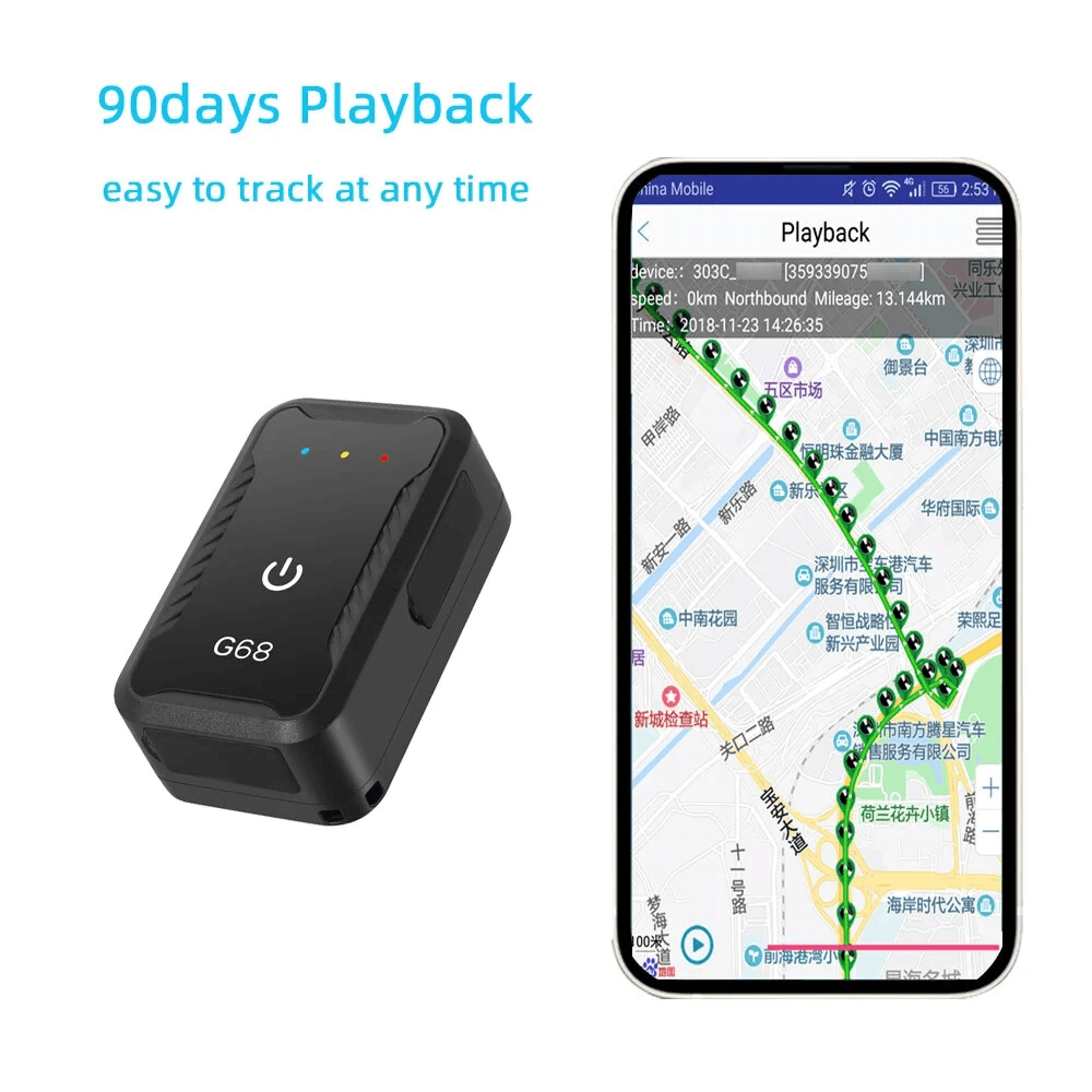 Mini GPS Tracker With Real Time Location Geo Fencing And Day History 3