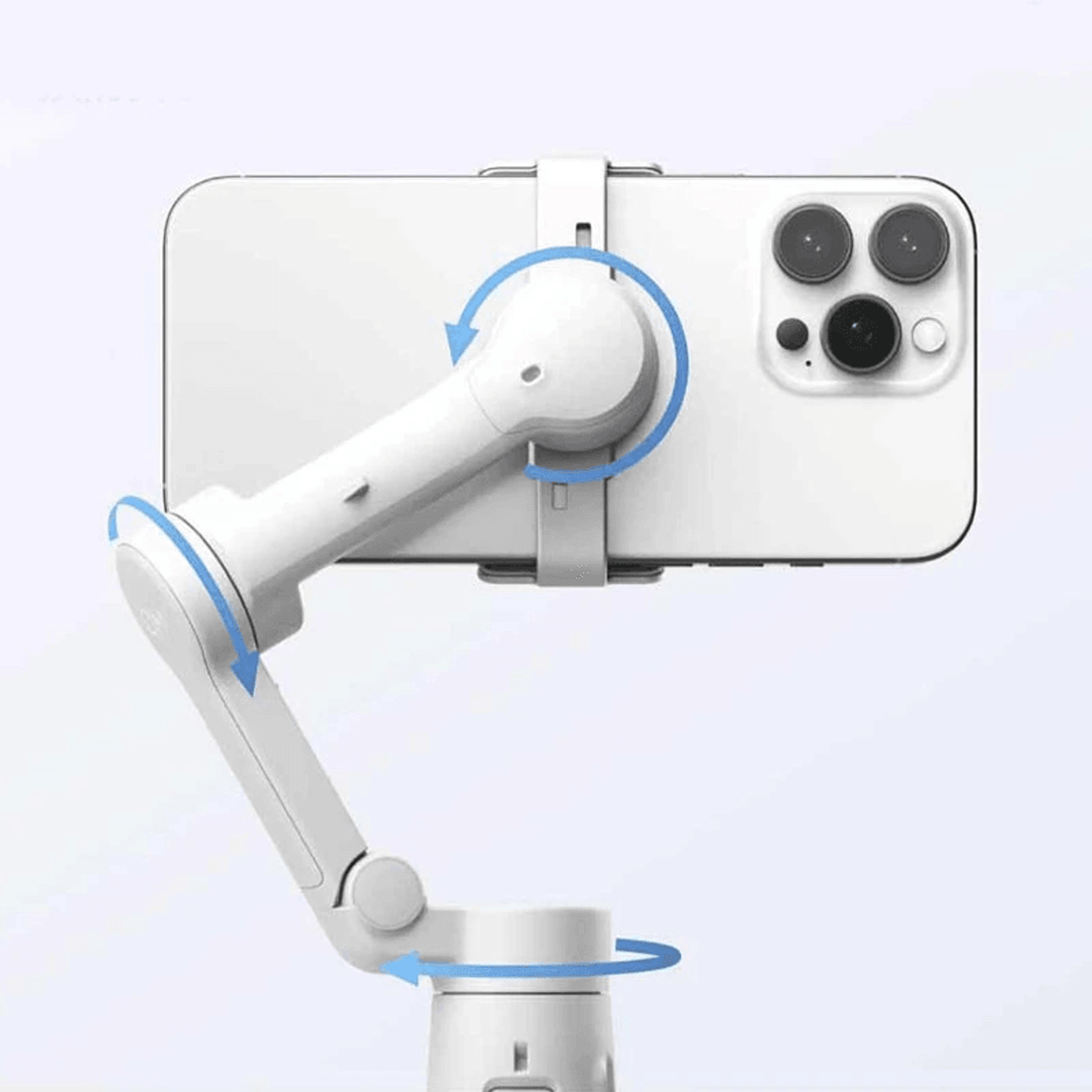 Grey Axis Gimbal Stabilizer With Tripod And Smart Tracking 0
