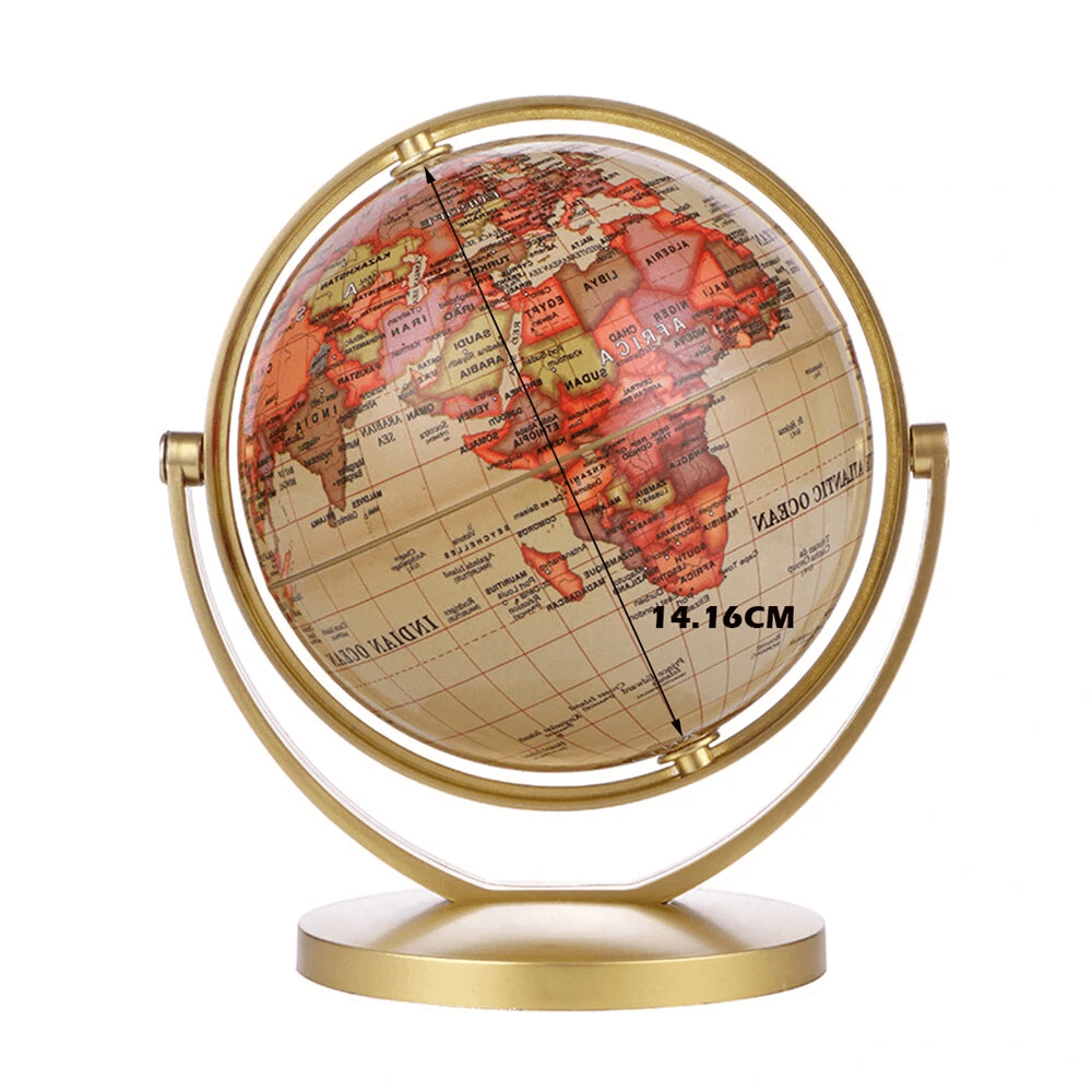 World Globe Map Degree Rotating Earth Atlas Map Geography Education Toy Desktop Gift 0