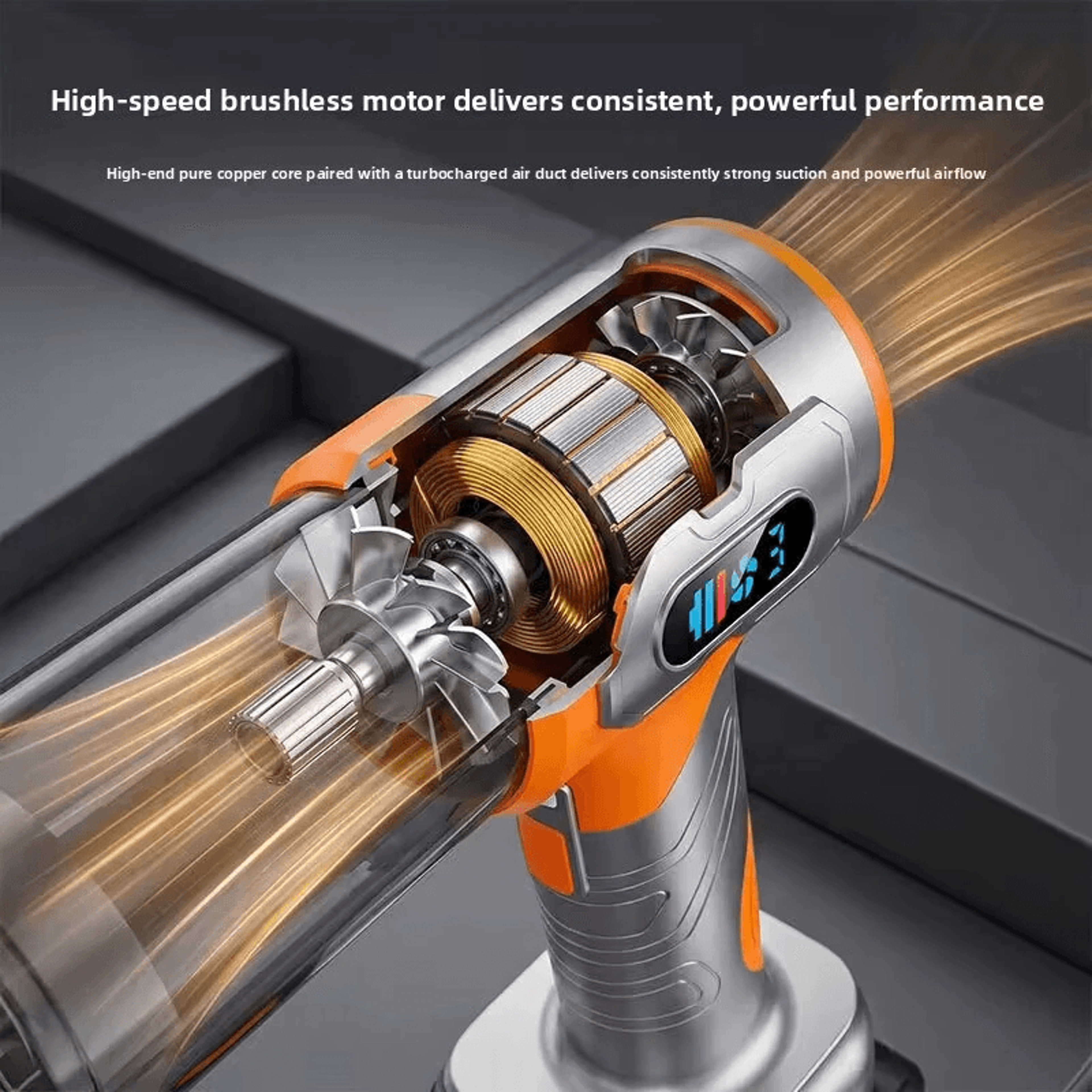 Wireless Car Vacuum Cleaner Brushless Motor High Power Handheld Vacuum 2