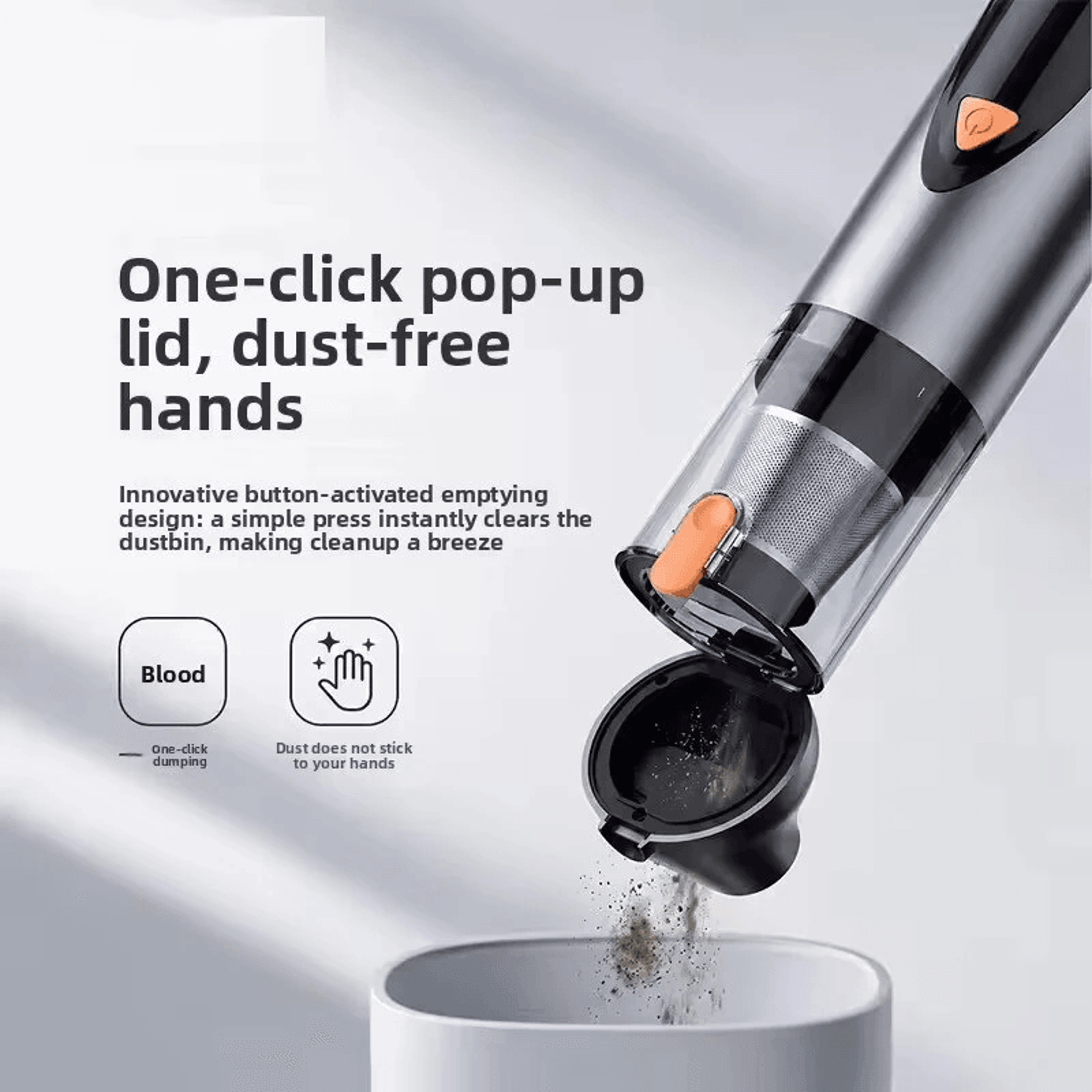Cordless Handheld Vacuum Cleaner High Power Portable Wet And Dry Dual Use For Car Home And Office 2