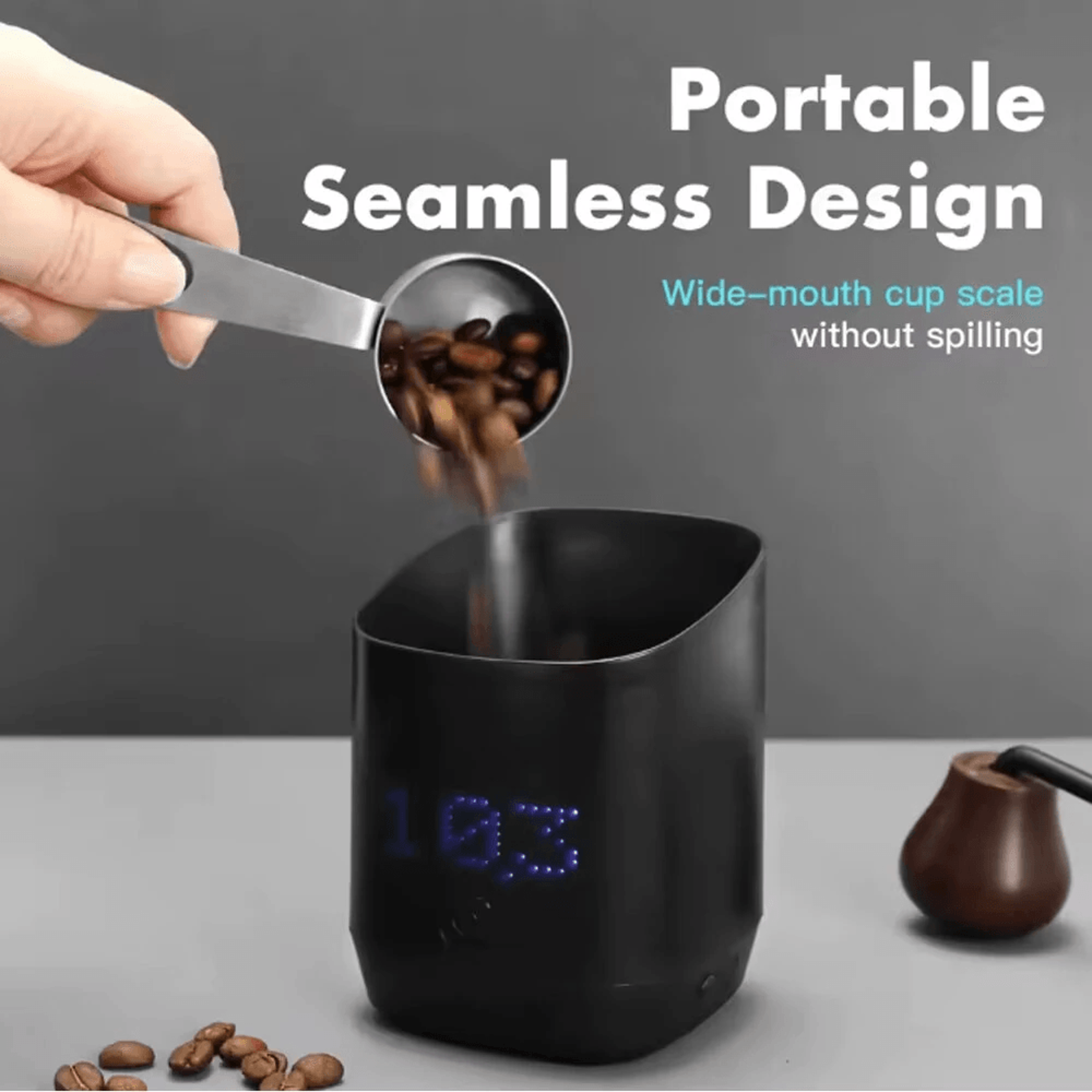 Digital Coffee Dosing Scale Cup Rechargeable Espresso Weighing Tool 5