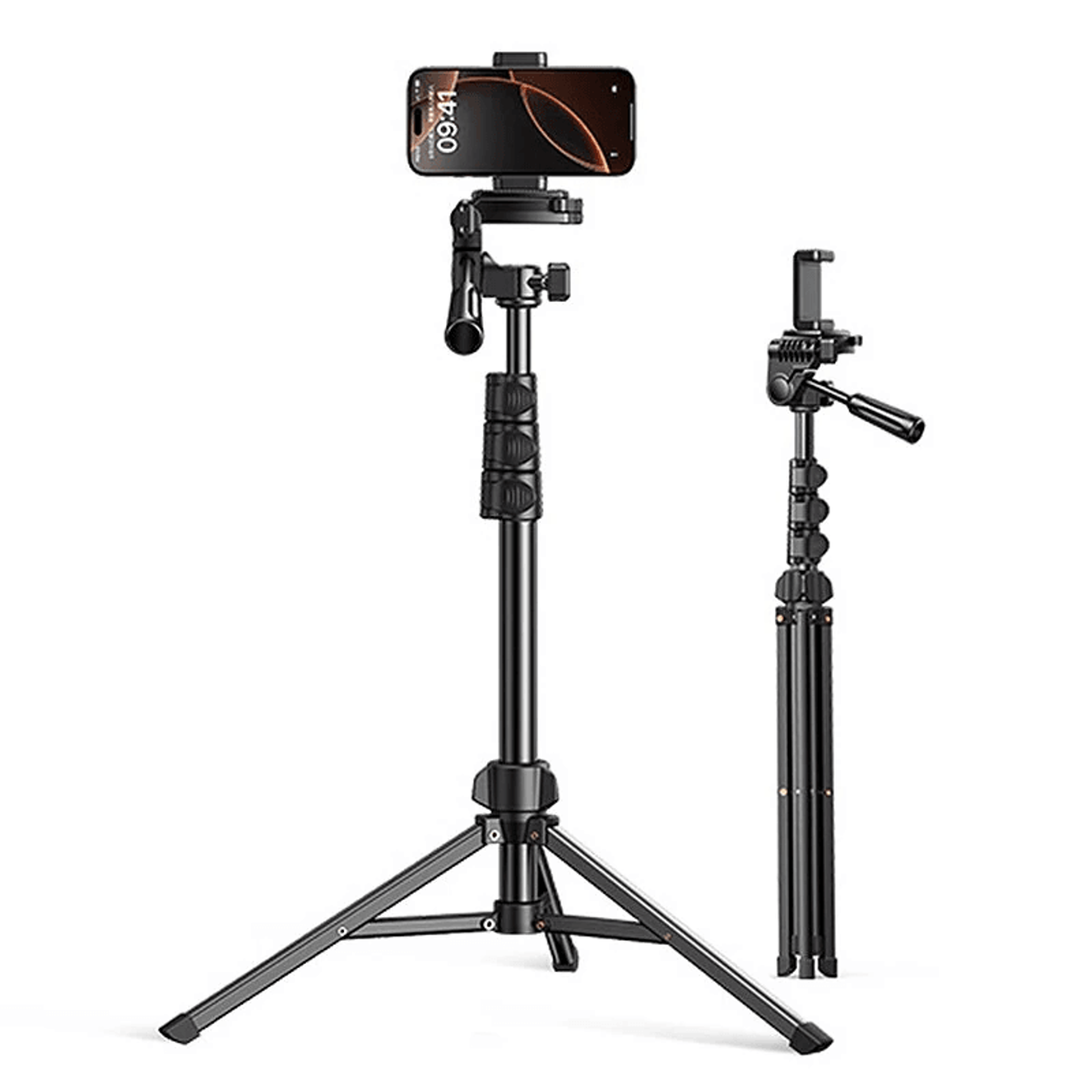 Telescopic Floor Mobile Phone Stand With Bluetooth Tripod And Anti Shake Gimbal 0