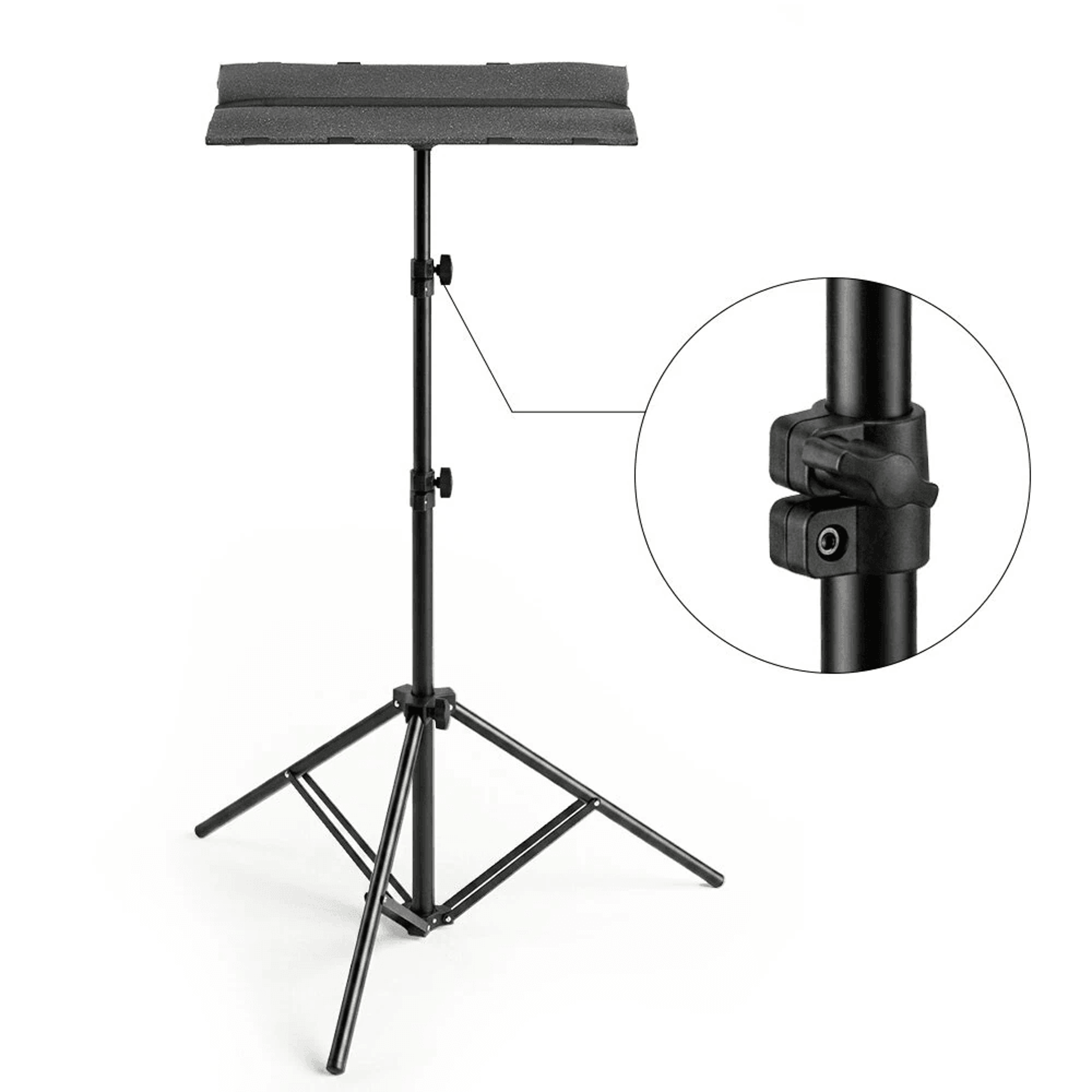 Adjustable Height Projector Tripod Stand With Detachable Tray 1