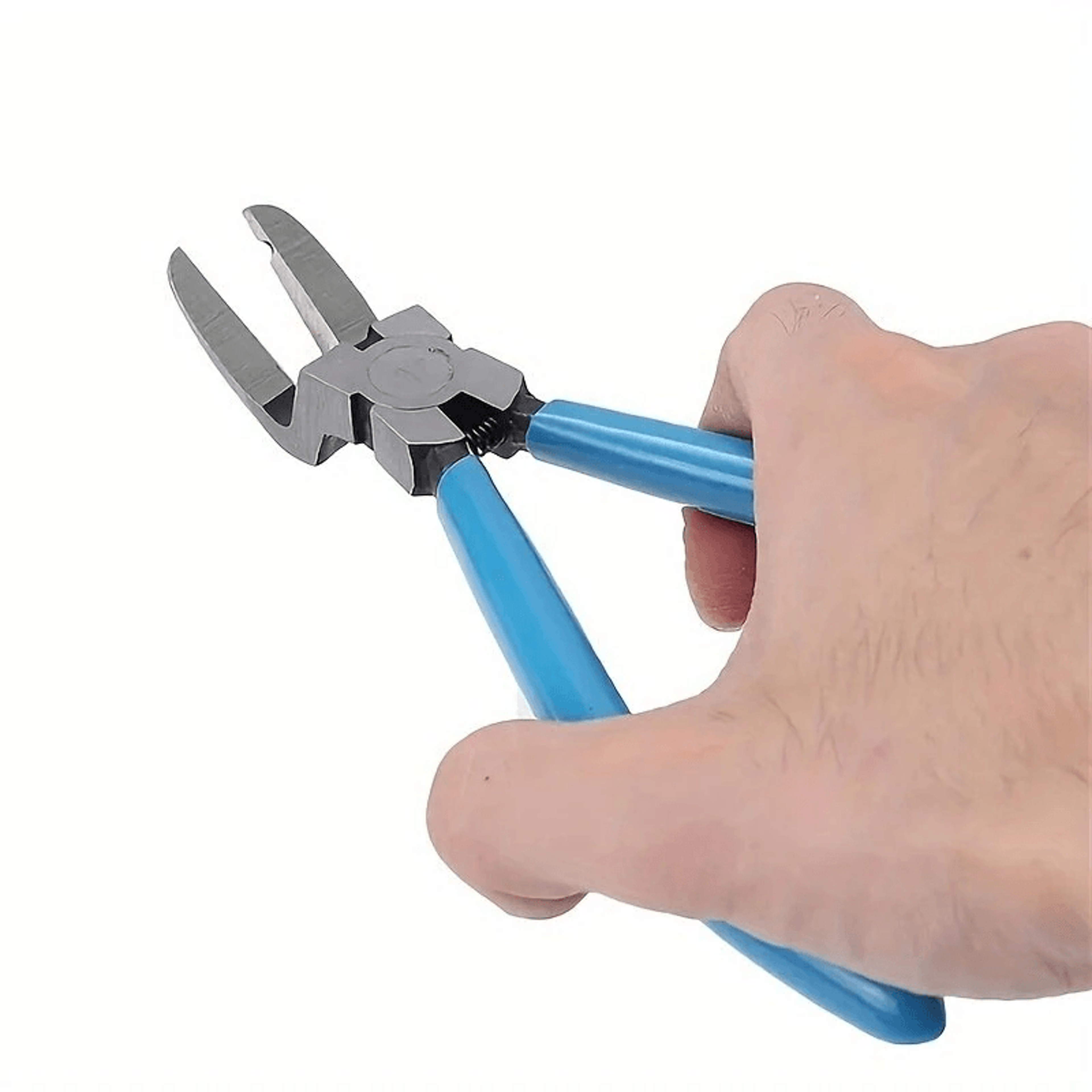 Heavy Duty Iron Diagonal Pliers Wire Stripper And Cutting Tool Blue 2