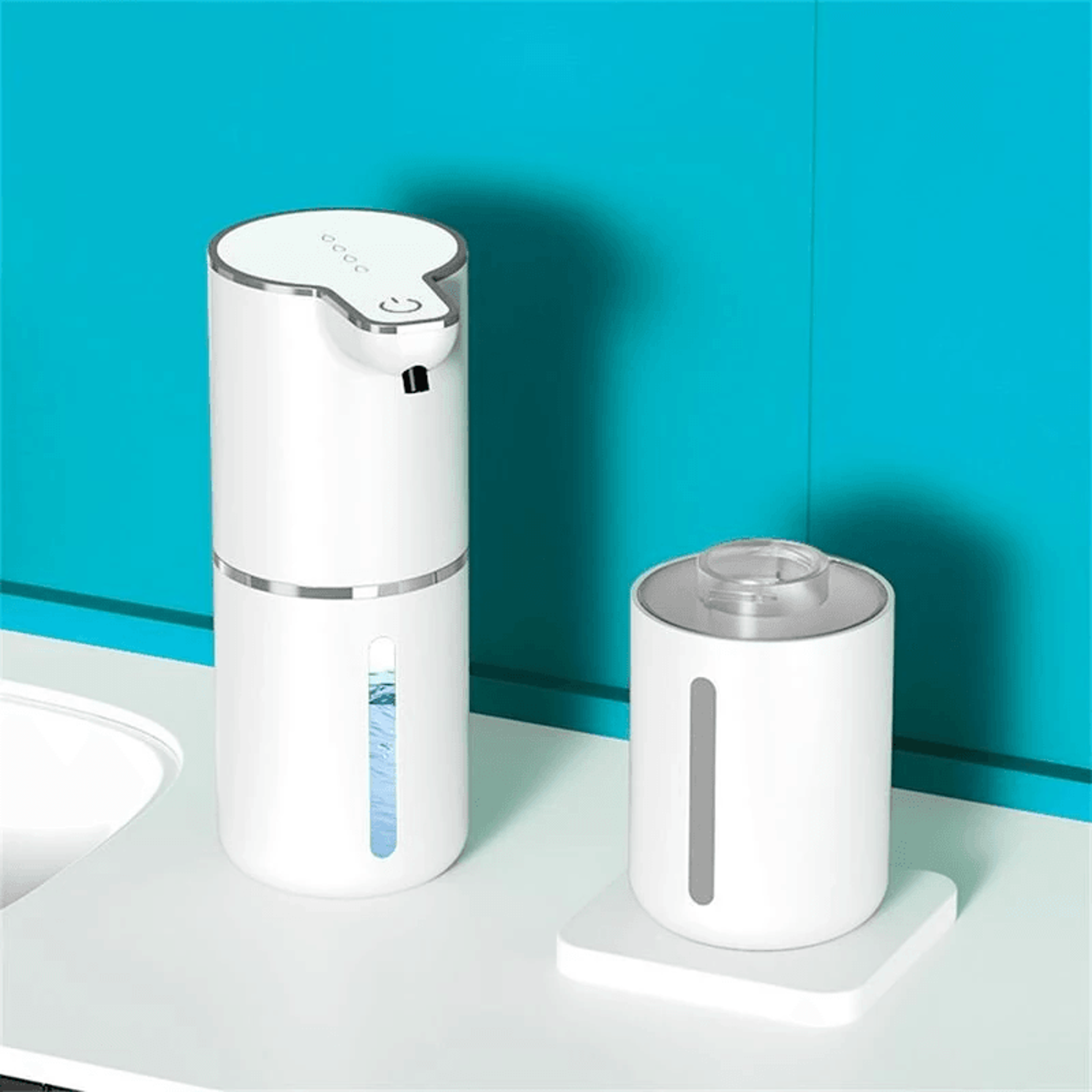 Automatic Touchless Foaming Soap Dispenser USB Rechargeable White 2