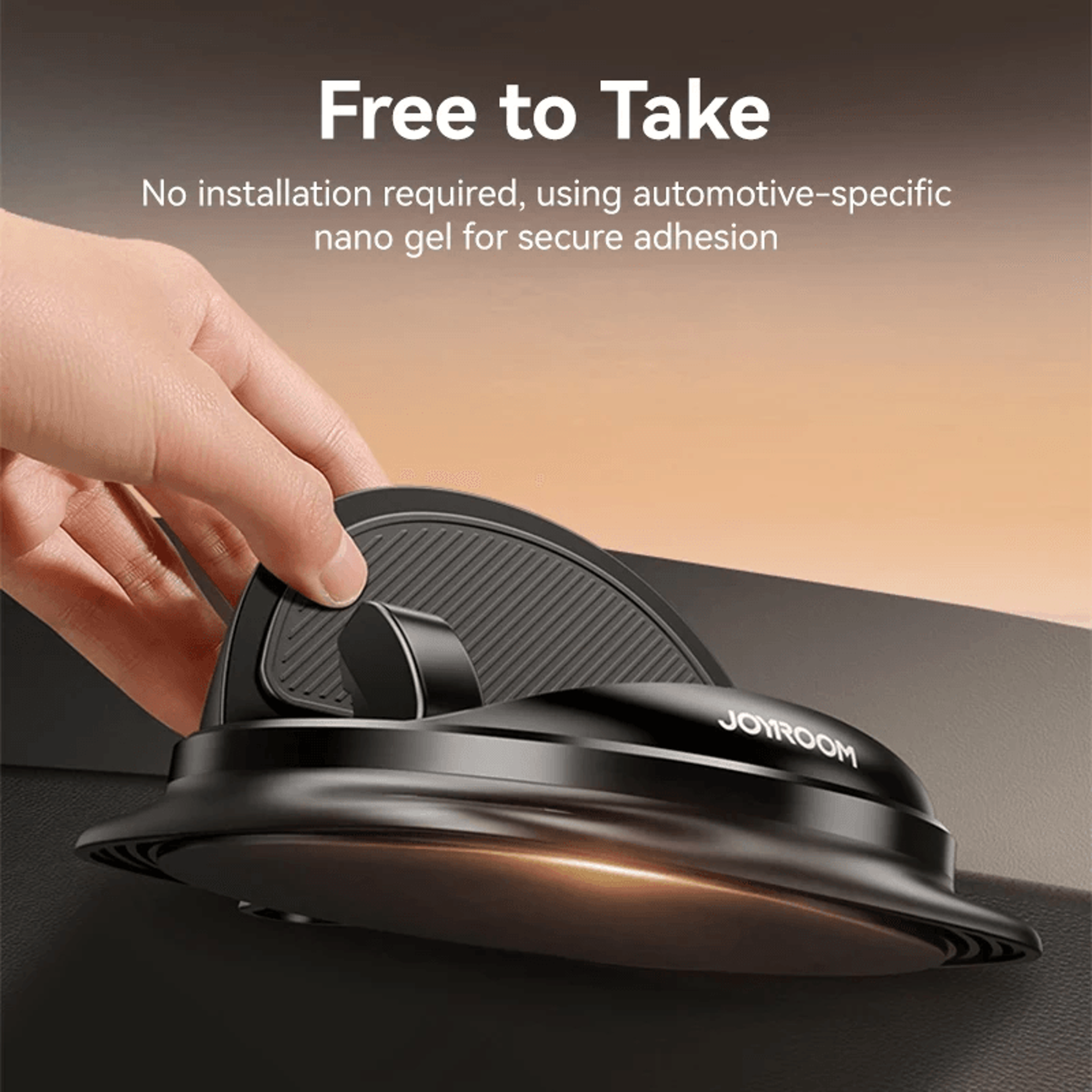 Universal Dashboard Car Phone Holder With Rotation And One Handed Operation 5