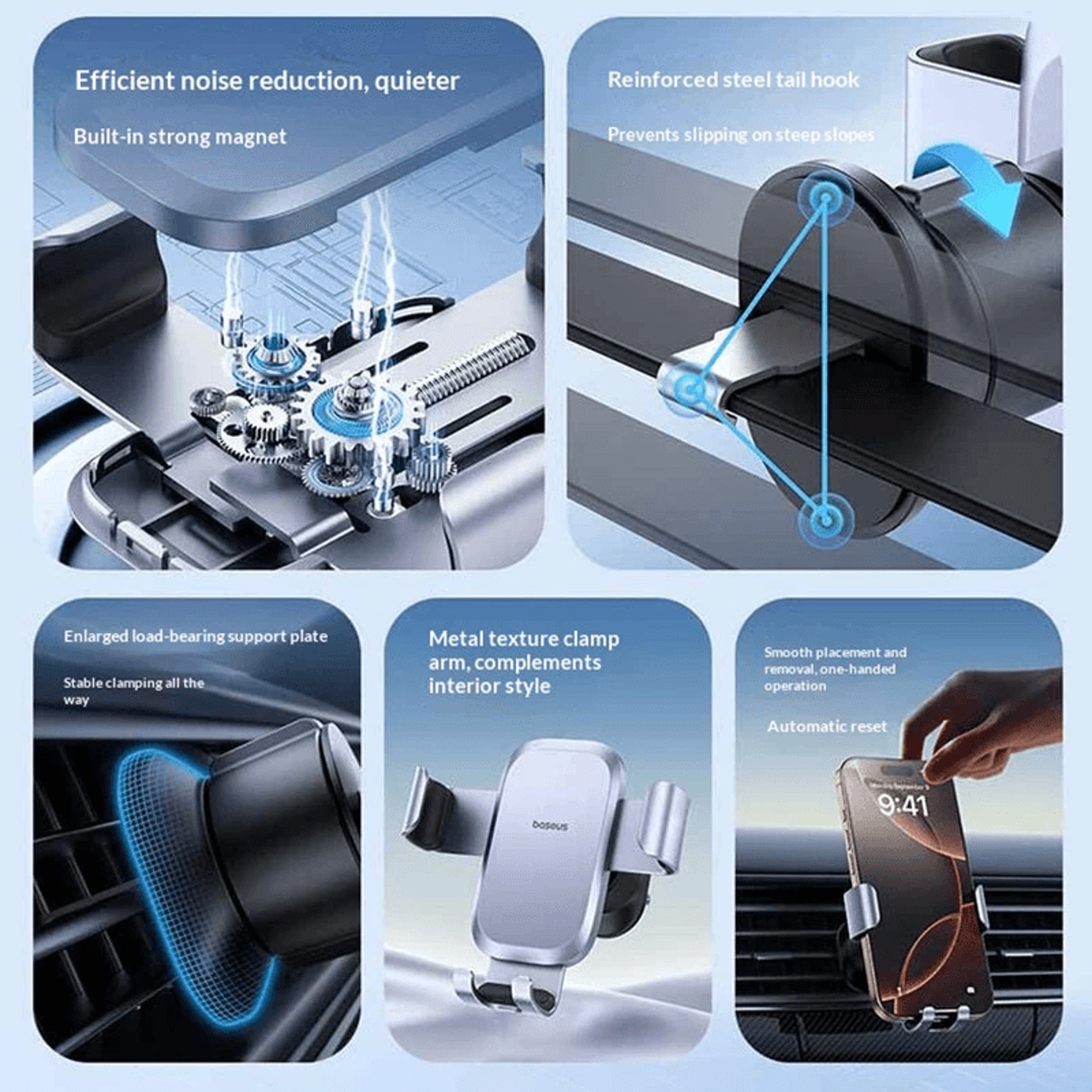 Gravity Car Mount Air Vent Phone Holder For Smartphones 5