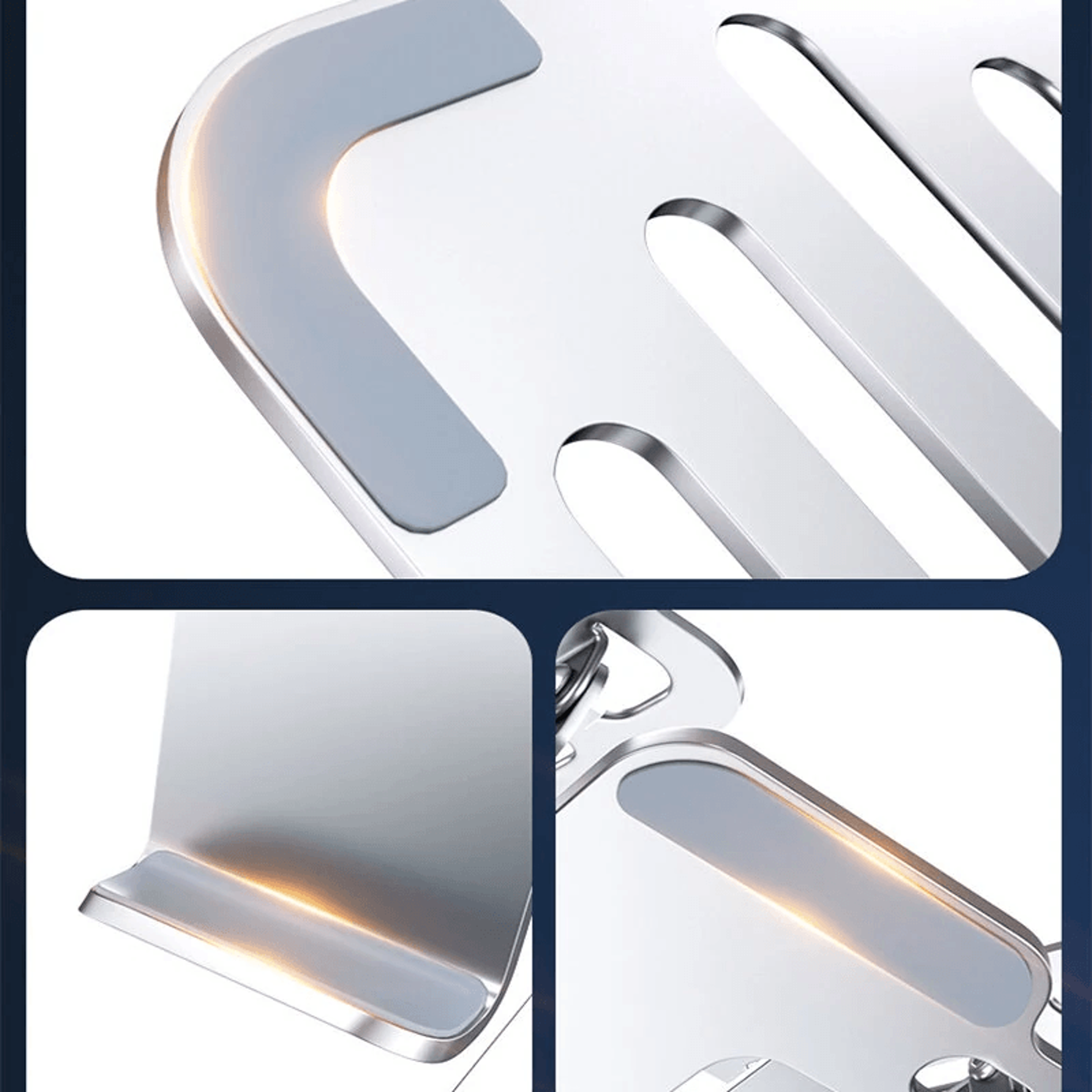 Adjustable Dual Axis Laptop And Smartphone Stand 4