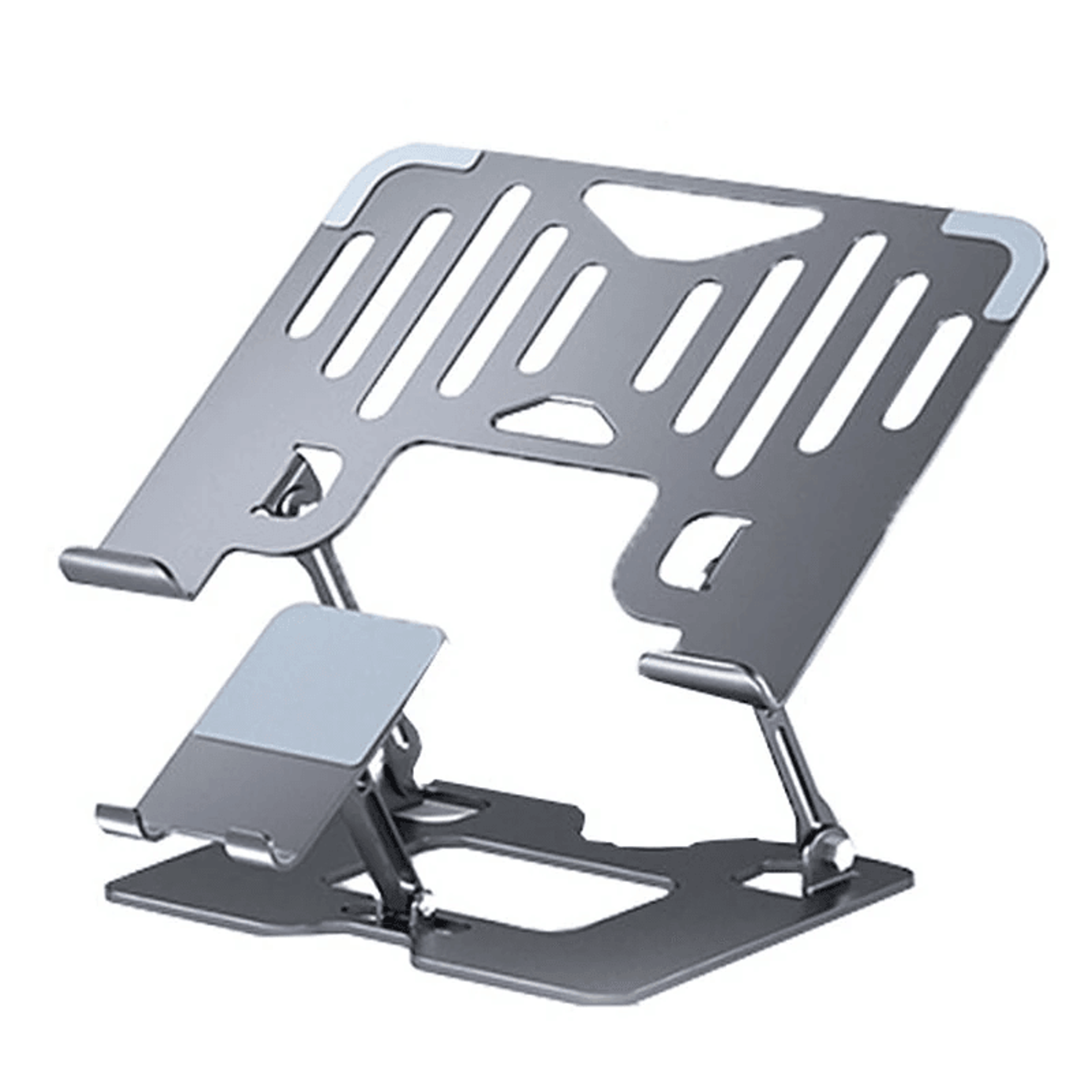 Adjustable Dual Axis Laptop And Smartphone Stand 0