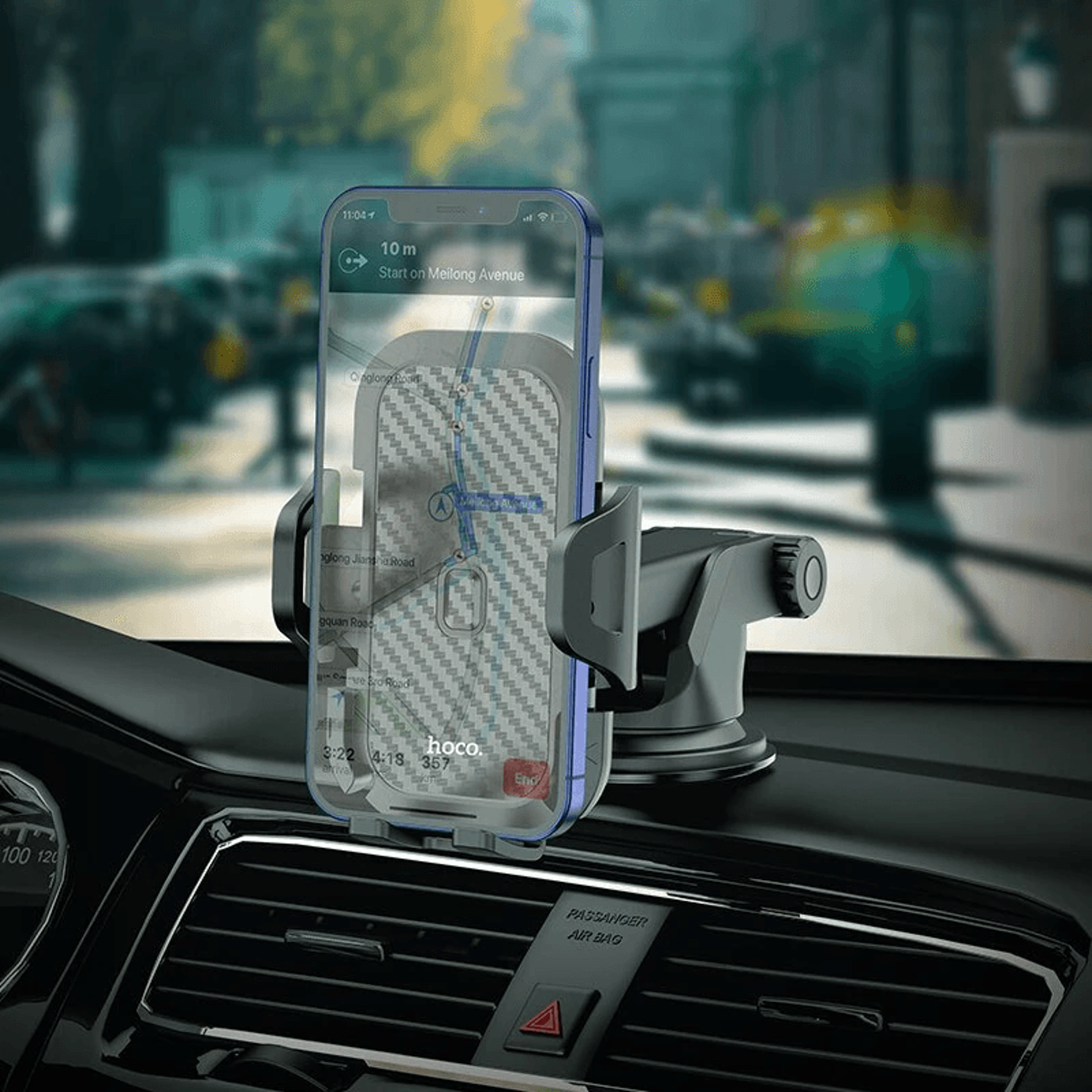 Universal Car Phone Holder Adjustable GPS Mount Stand Black 1