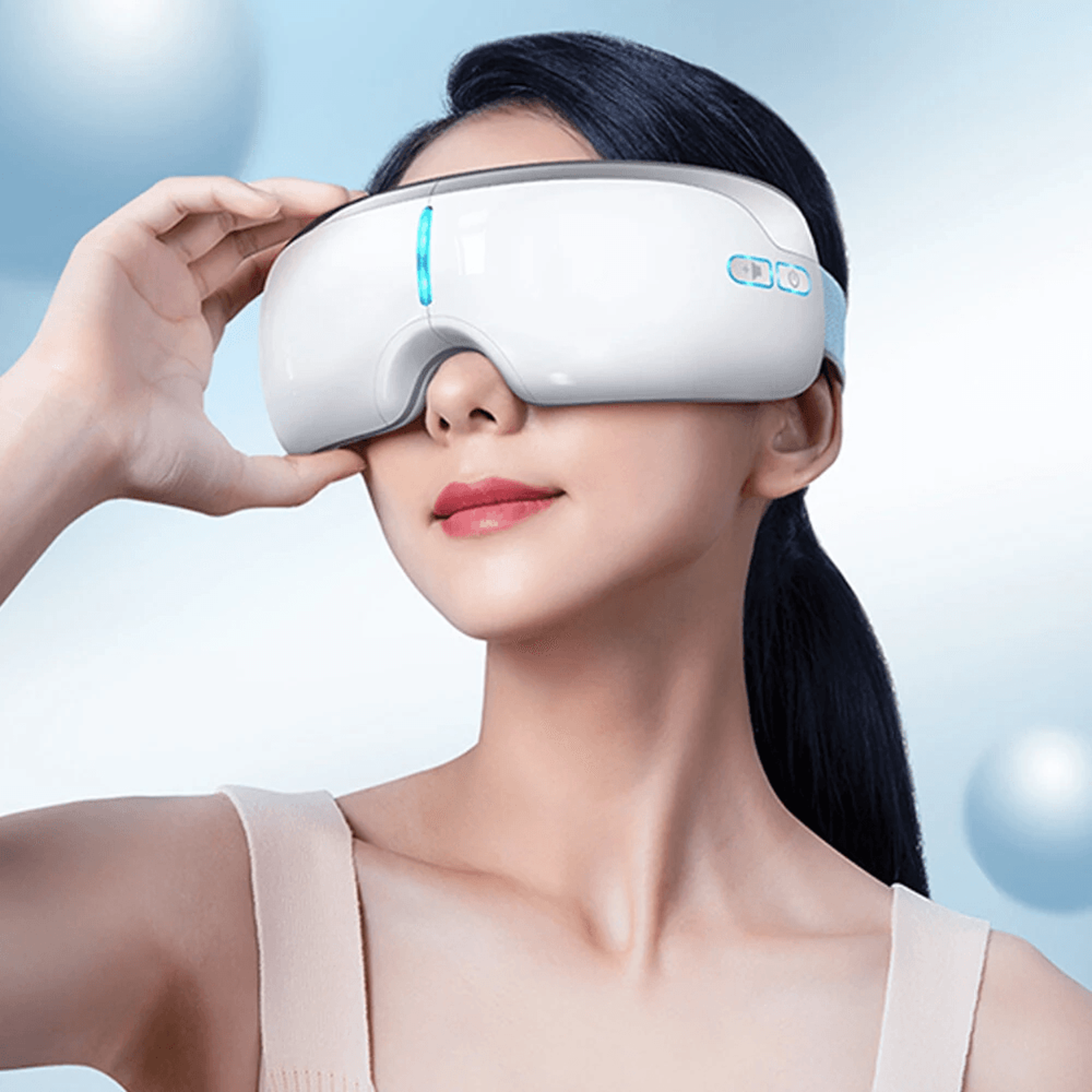 USB Rechargeable Foldable Eye Massager With Warm Compress 4
