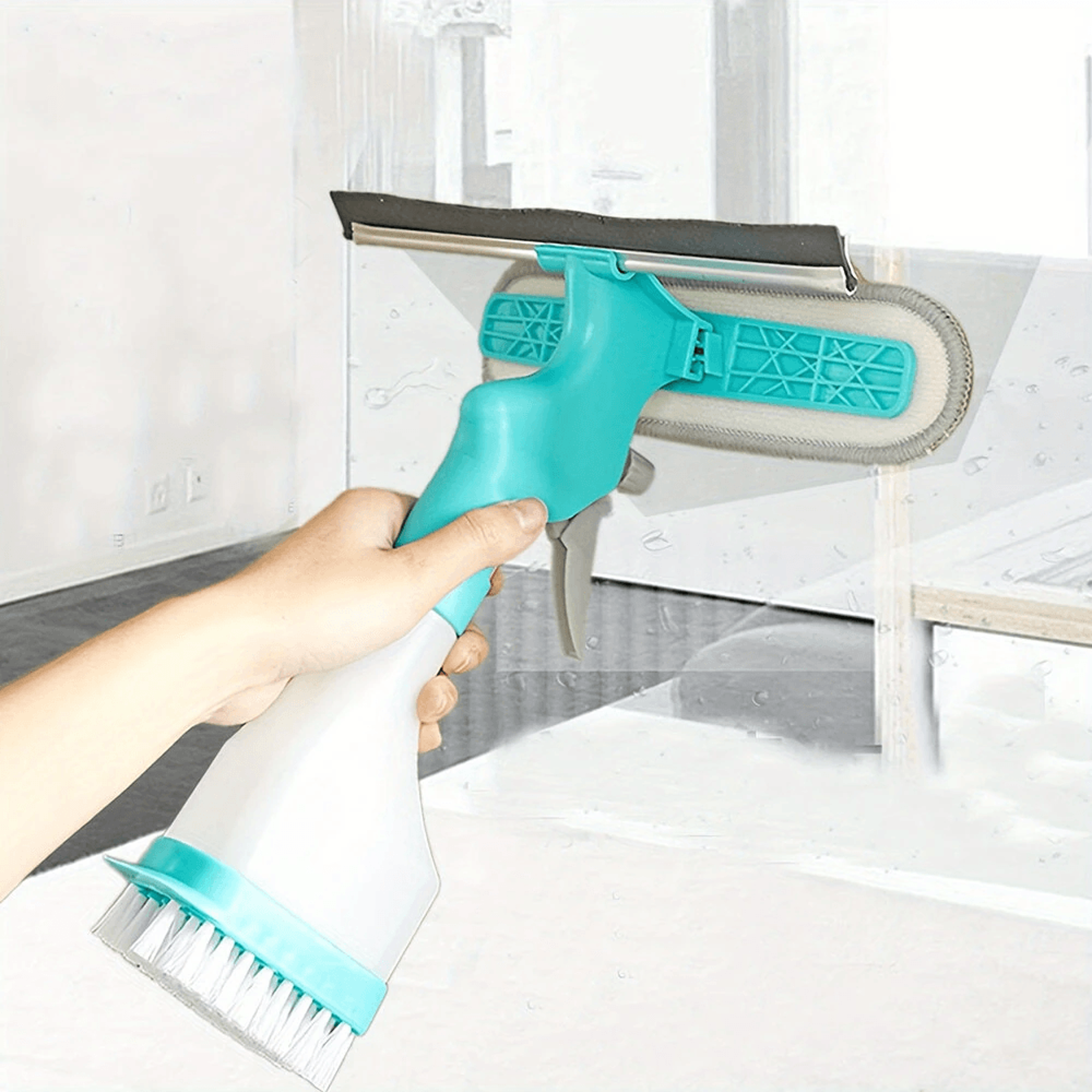 Green Multifunctional Window Cleaner And Glass Cleaning Brush 6