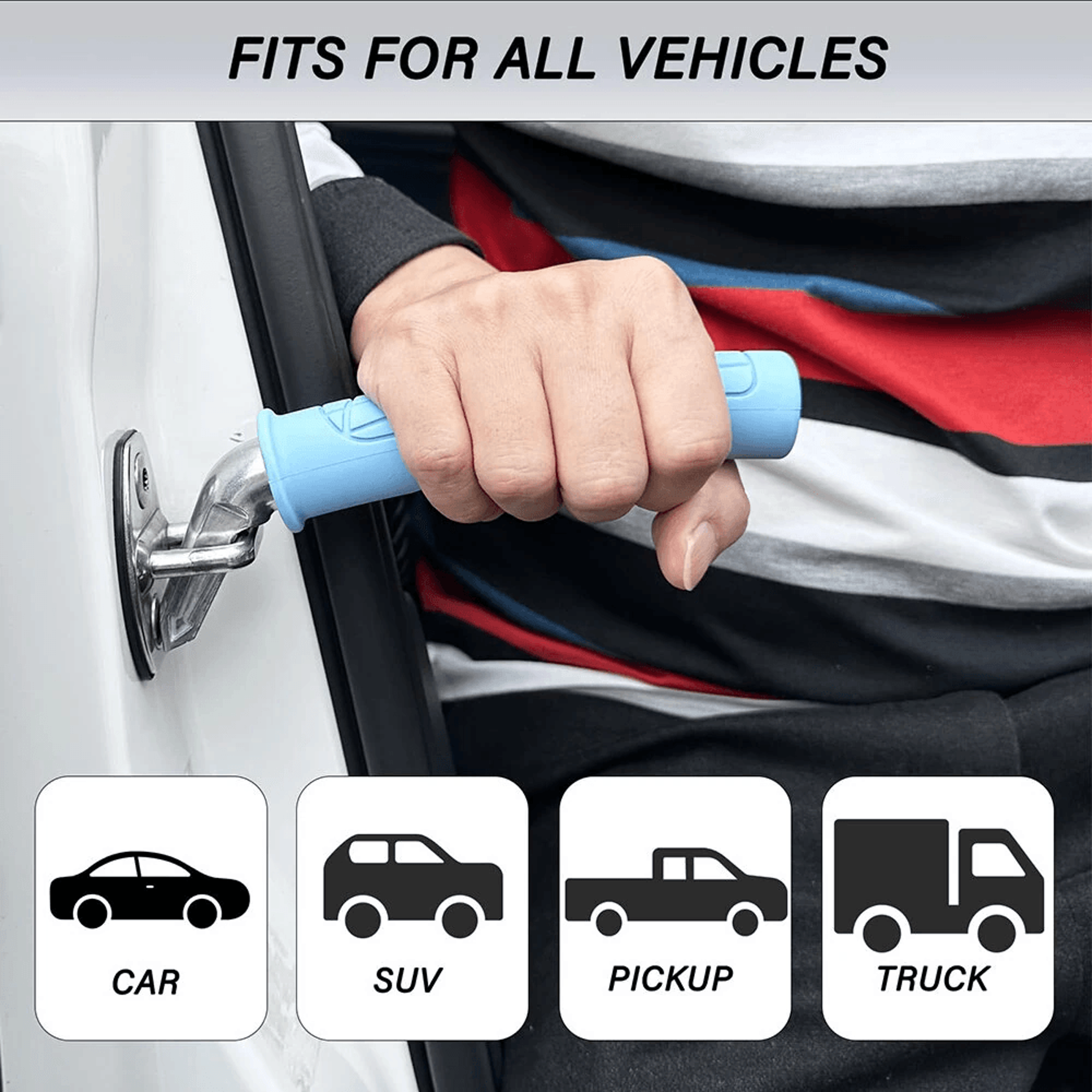 Car Door Handle Assist With Non Slip Silicone Grip And Lb Capacity 5
