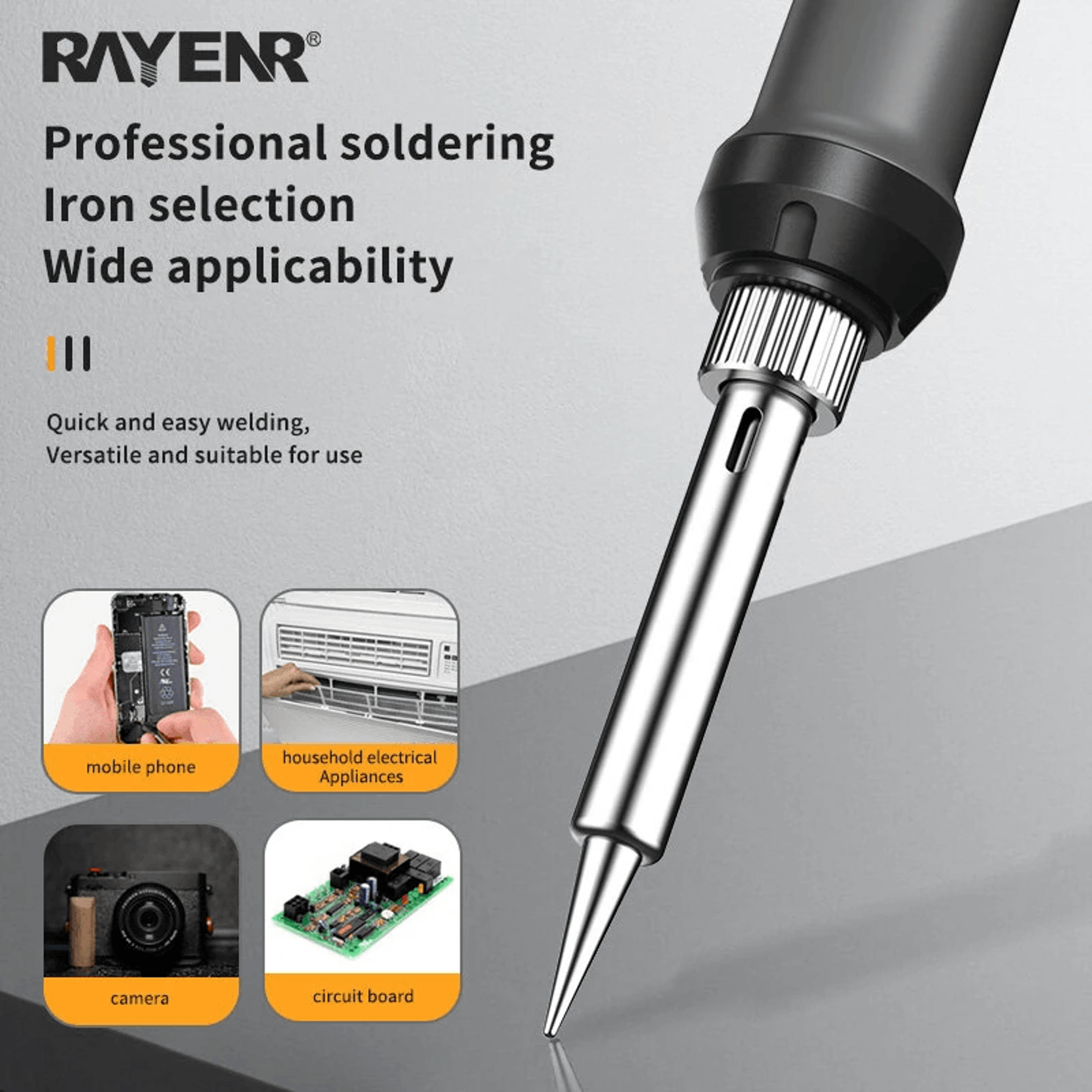 Digital Soldering Iron Kit With Adjustable Temperature Ceramic Heating Element And Accessories 4