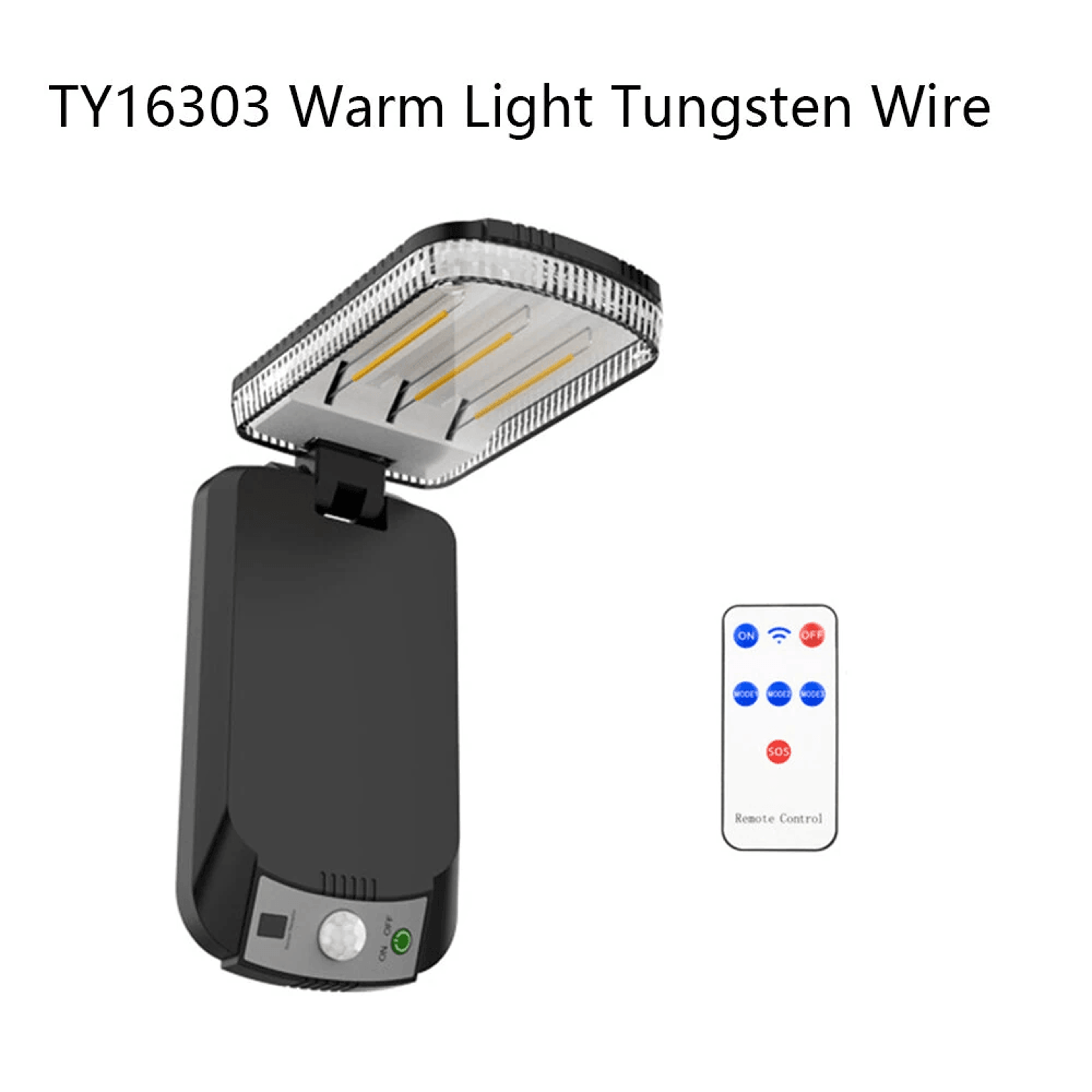Solar Outdoor Wall Light With Lighting Modes Warm Light And Motion Sensing 5