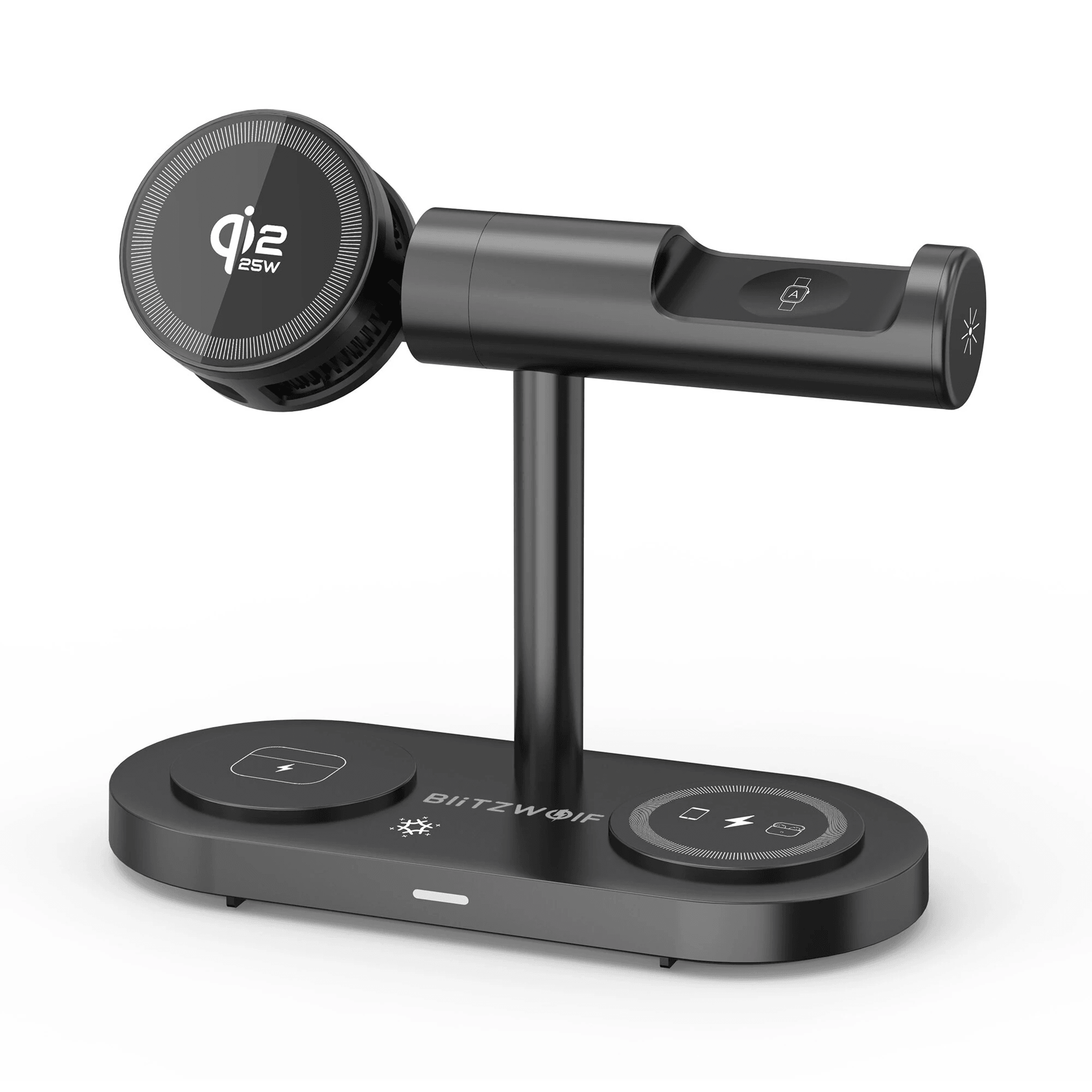 Magnetic Wireless Charging Stand With Active Cooling And LED Light 0