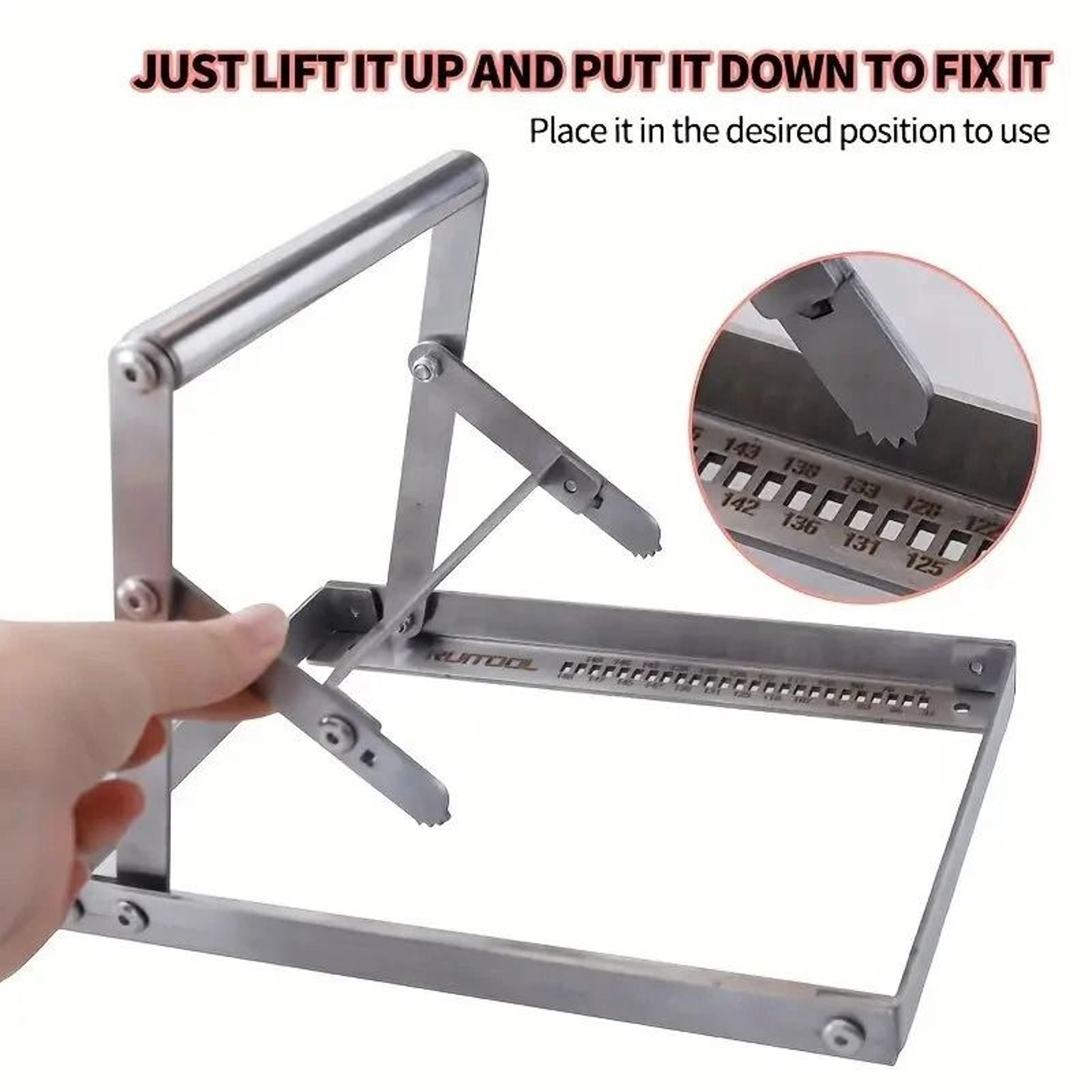 Adjustable Cutting Machine Support Stand Stainless Steel Foldable Bracket 6