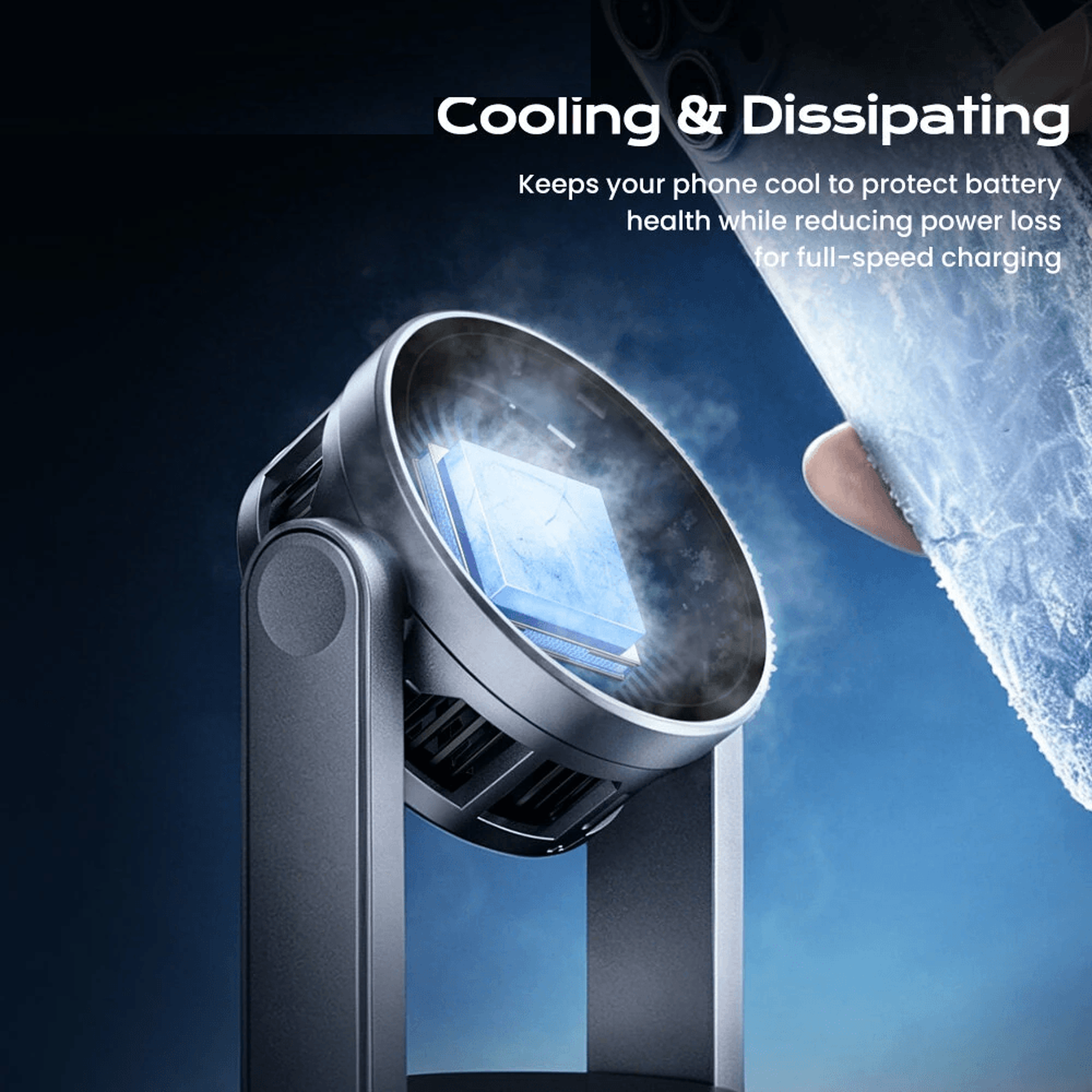 Magnetic Wireless Charging Stand With Phone Charging And Active Cooling 1