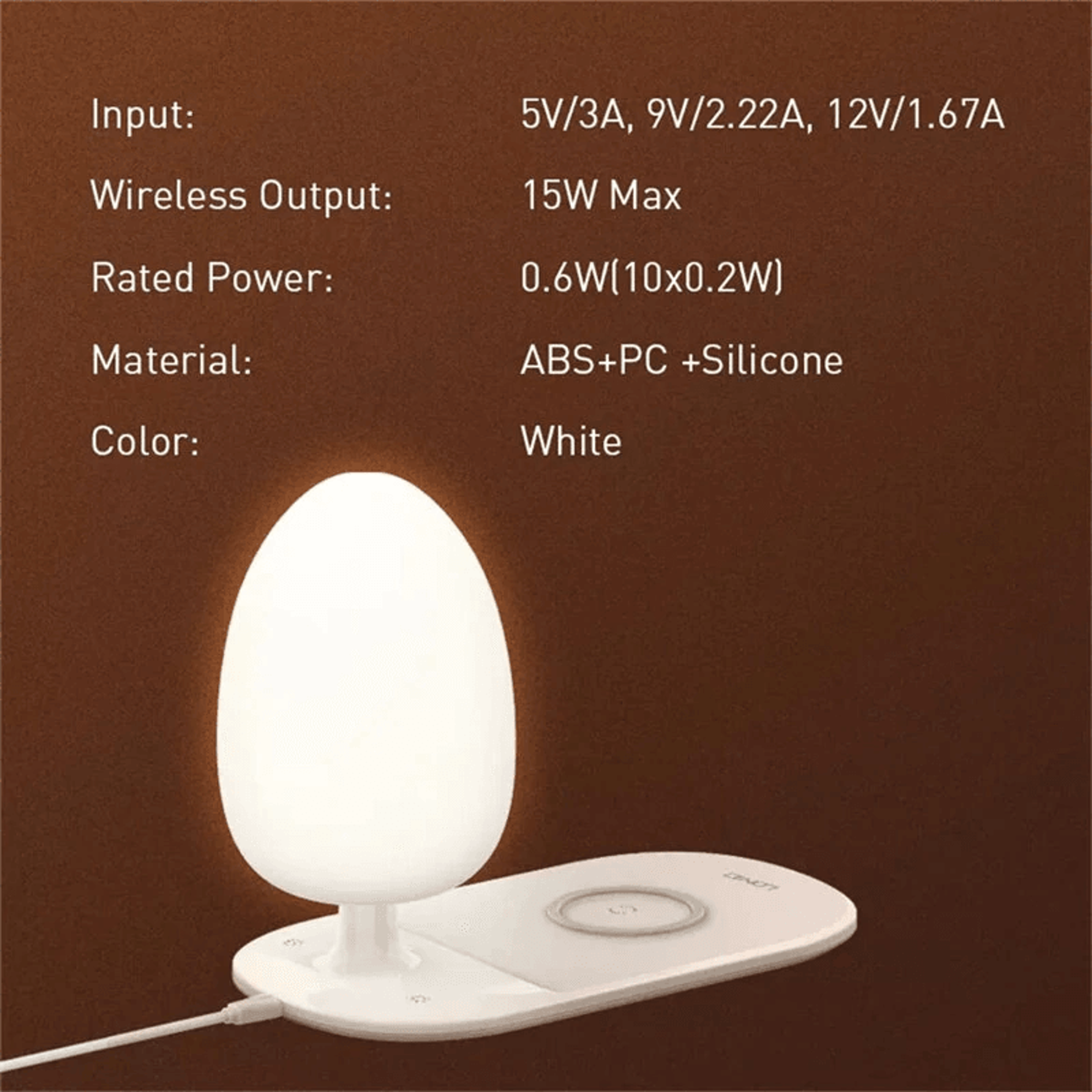 Wireless Charging Pad With Desk Lamp For Qi Enabled Smartphones 2