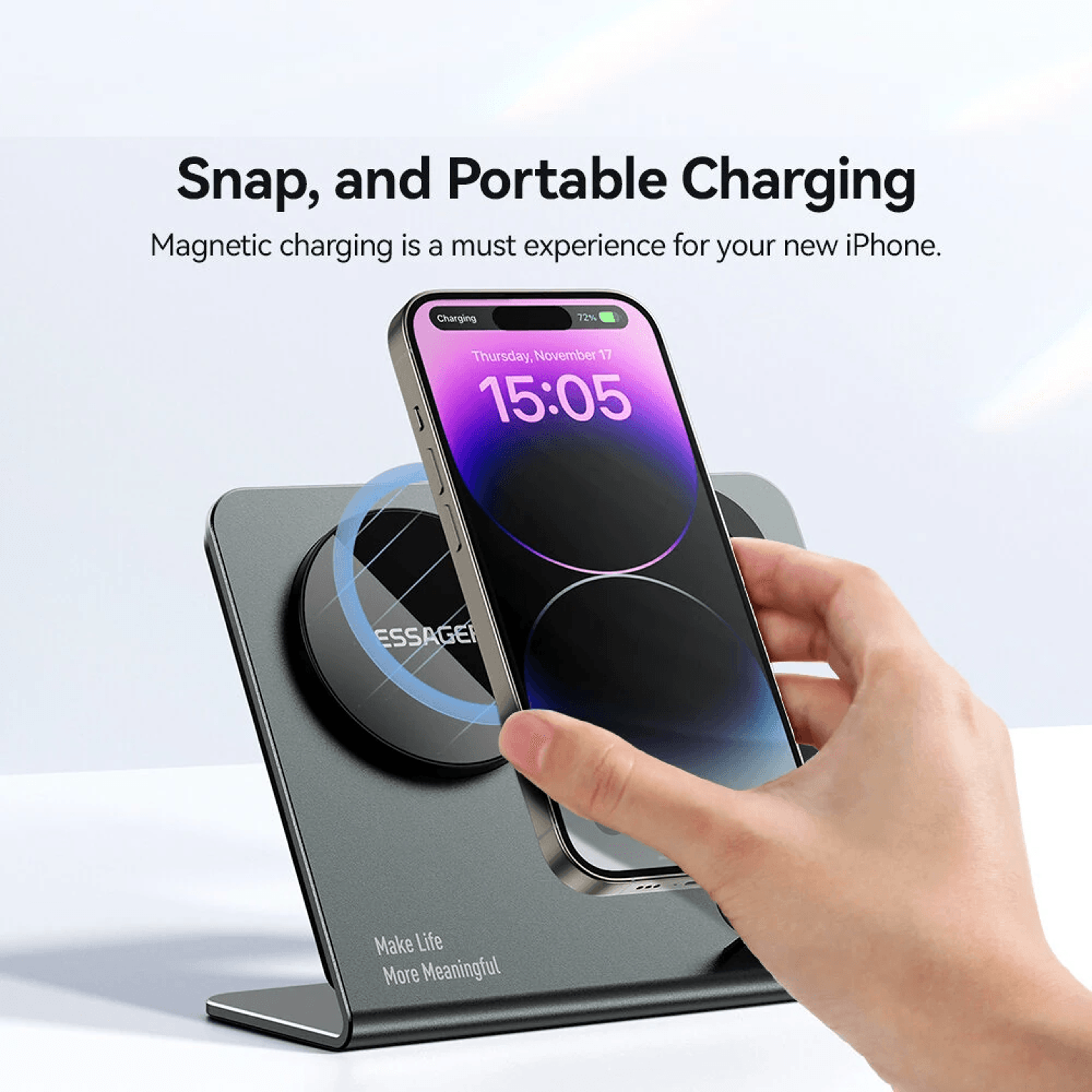 Magnetic Wireless Charger Desktop Charging Station 6