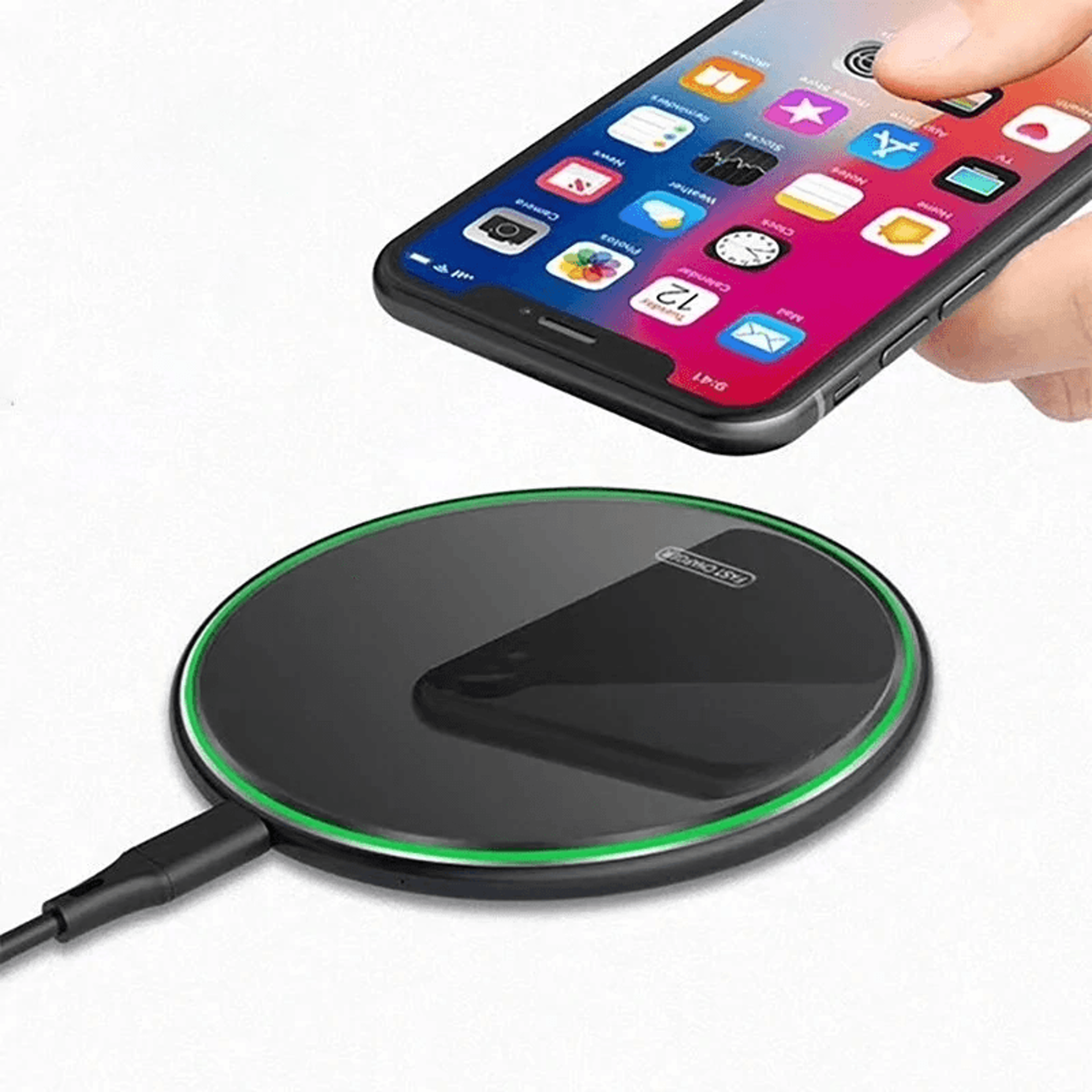 Qi Wireless Charging Pad With USB C Cable 1