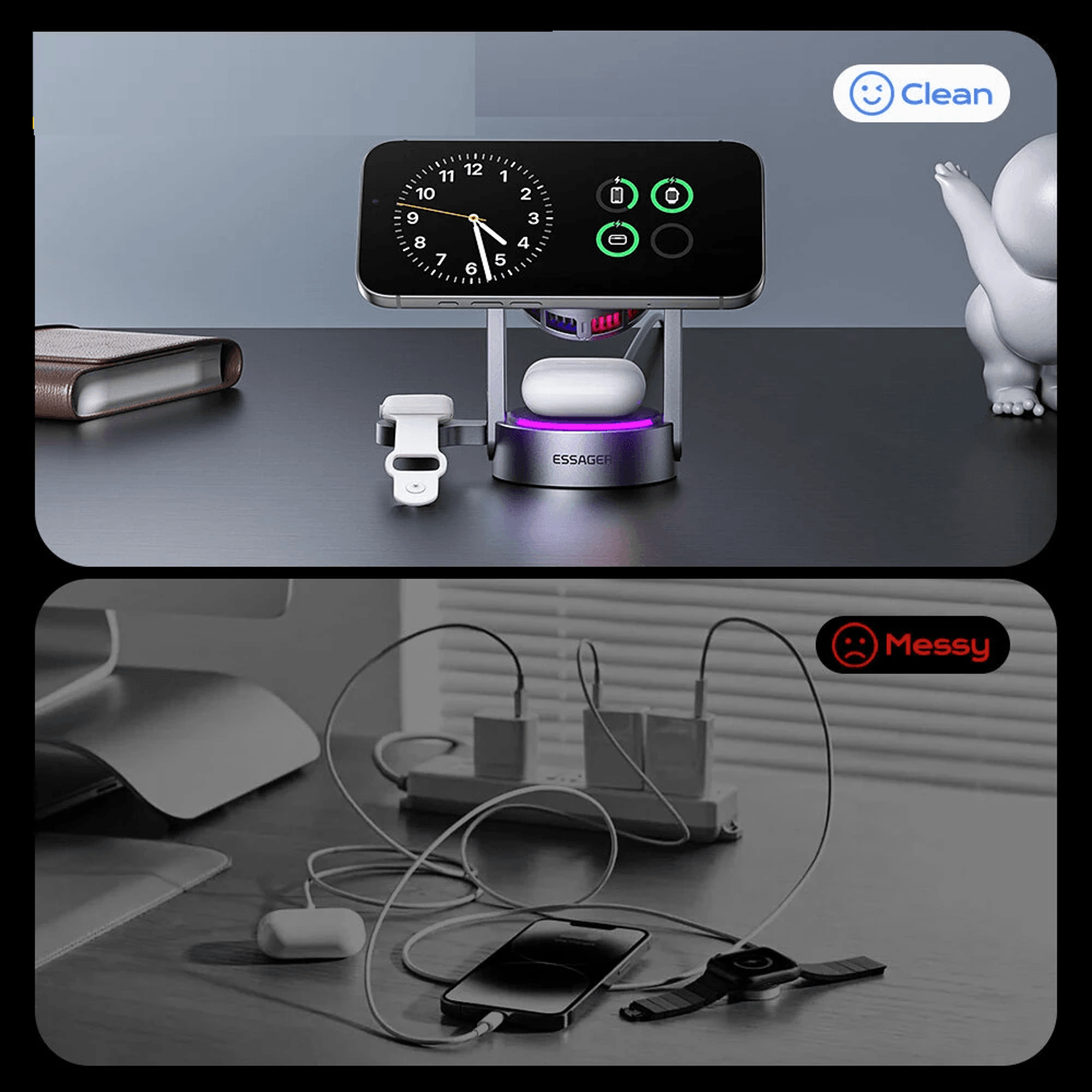 Magnetic Wireless Charging Stand With Fast Charging And Active Cooling 2