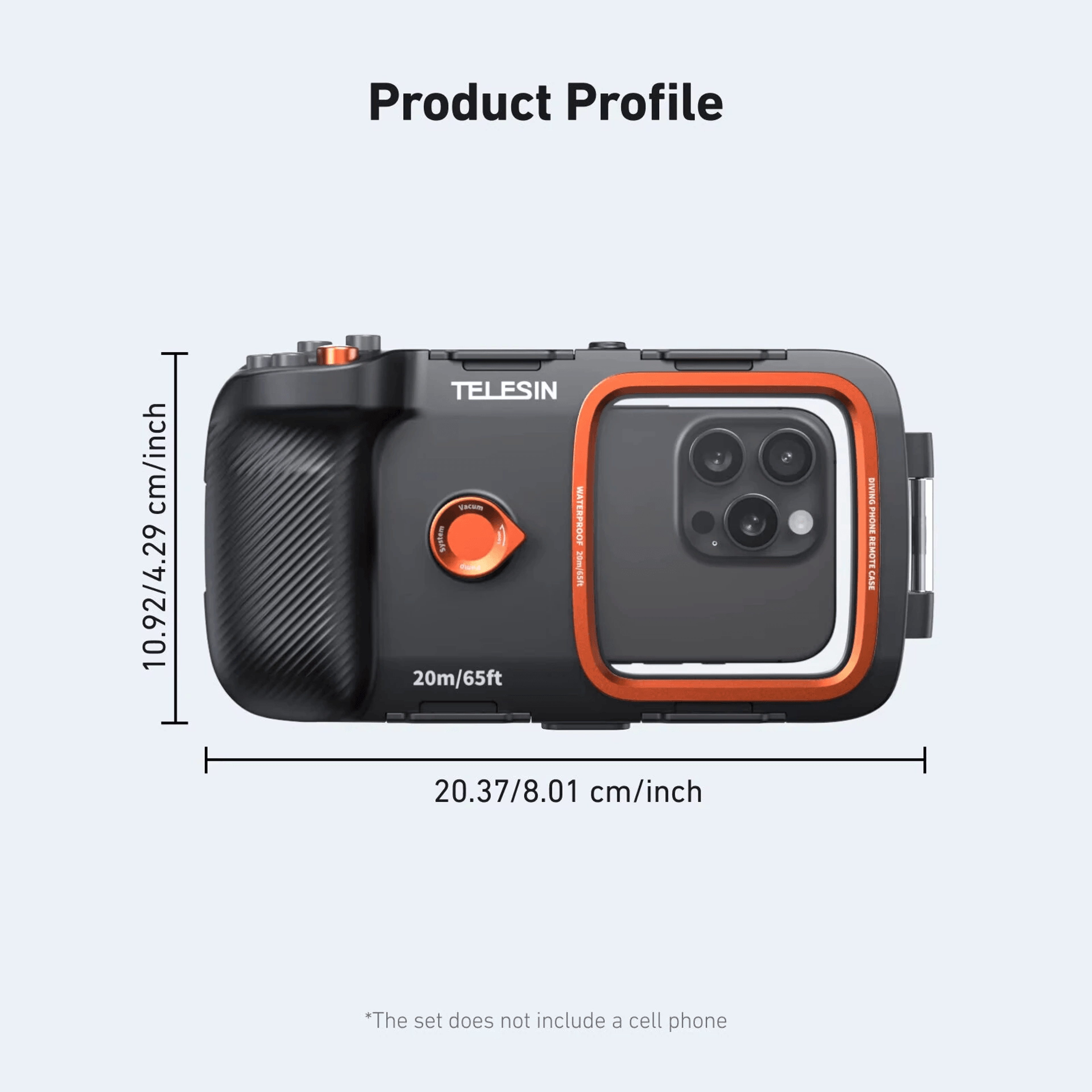 Waterproof Phone Diving Case With Camera Grip Bluetooth Control And Anti Fog Vacuum System 5